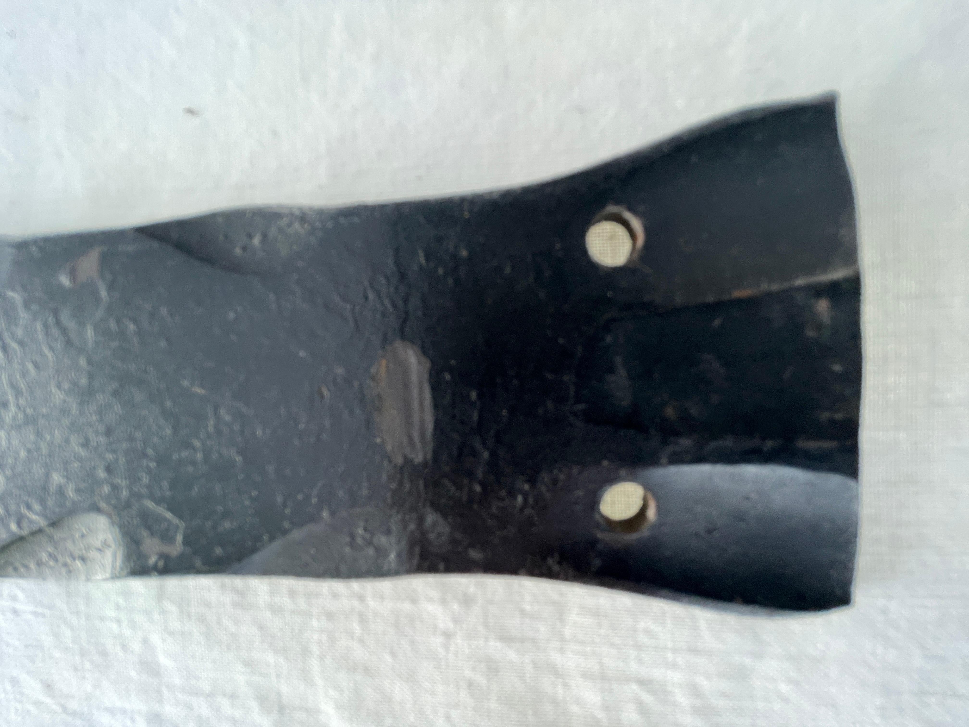 Ferro battuto Battente a ferro di cavallo nero degli anni '50 in vendita