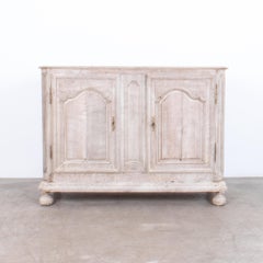 1950s Bleached Oak Belgian Cabinet