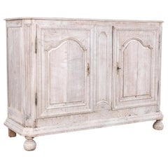 1950s Bleached Oak Belgian Cabinet
