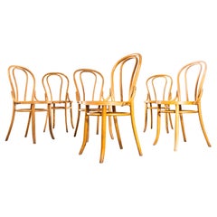 1950
s Blonde Hoopback Bentwood Dining Chairs - Set Of Six