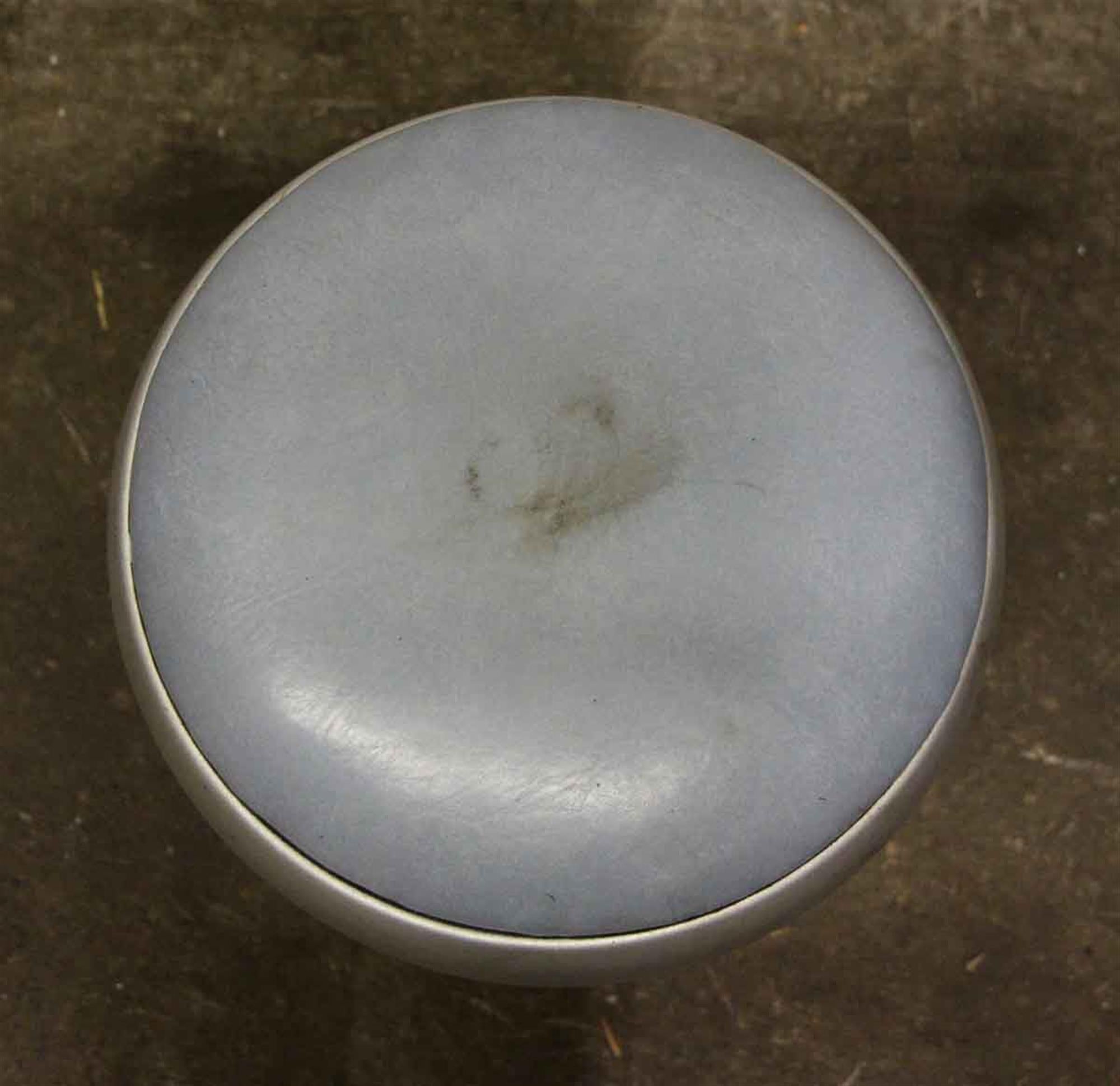 Streamlined Moderne 1950s Blue and Silver Vintage Diner Stool from Old Forge, PA