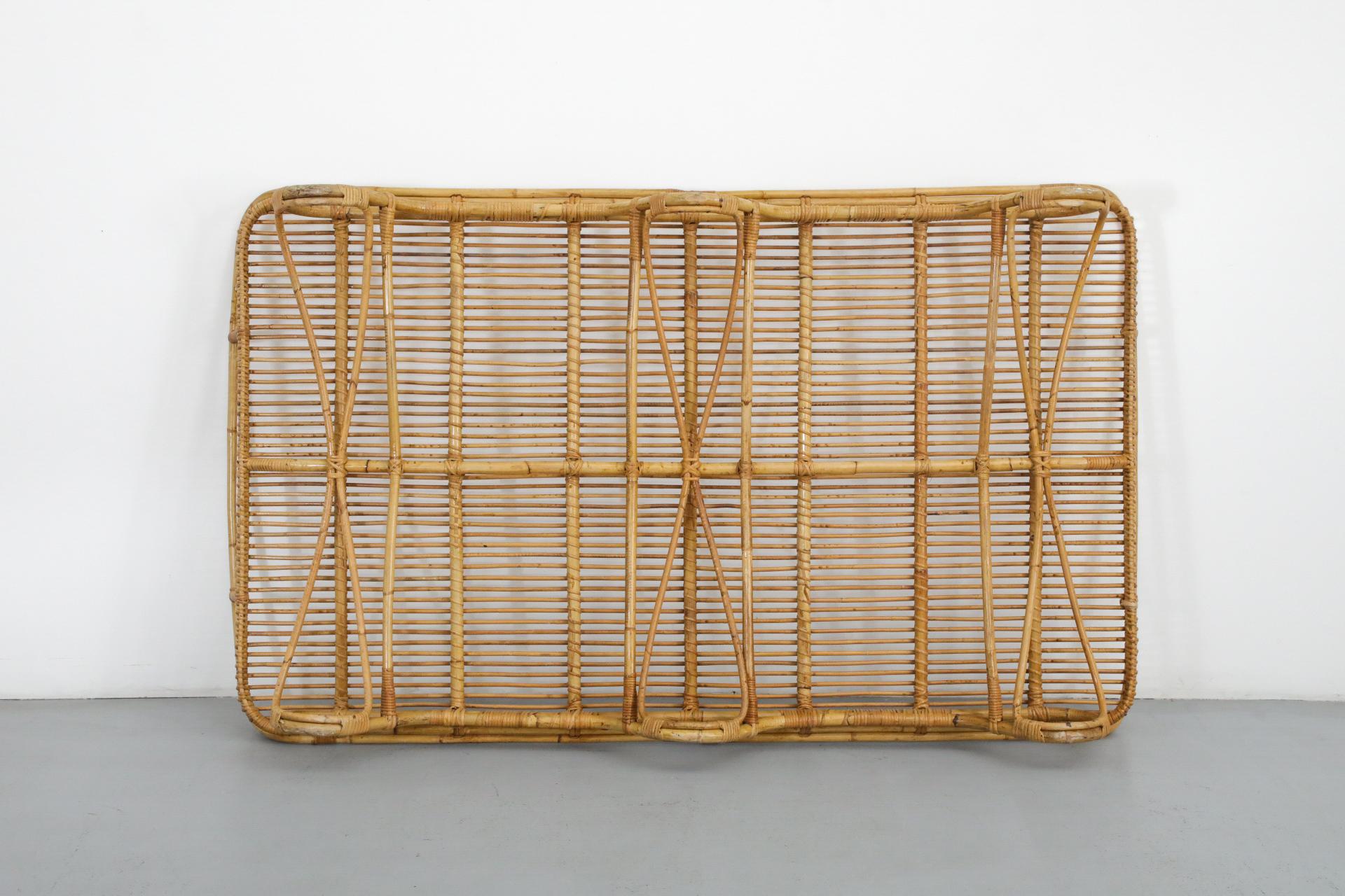 Estructura de cama de día de bambú inspirada en Franco Albini de los años 50 con estructura en forma de trineo en venta 13