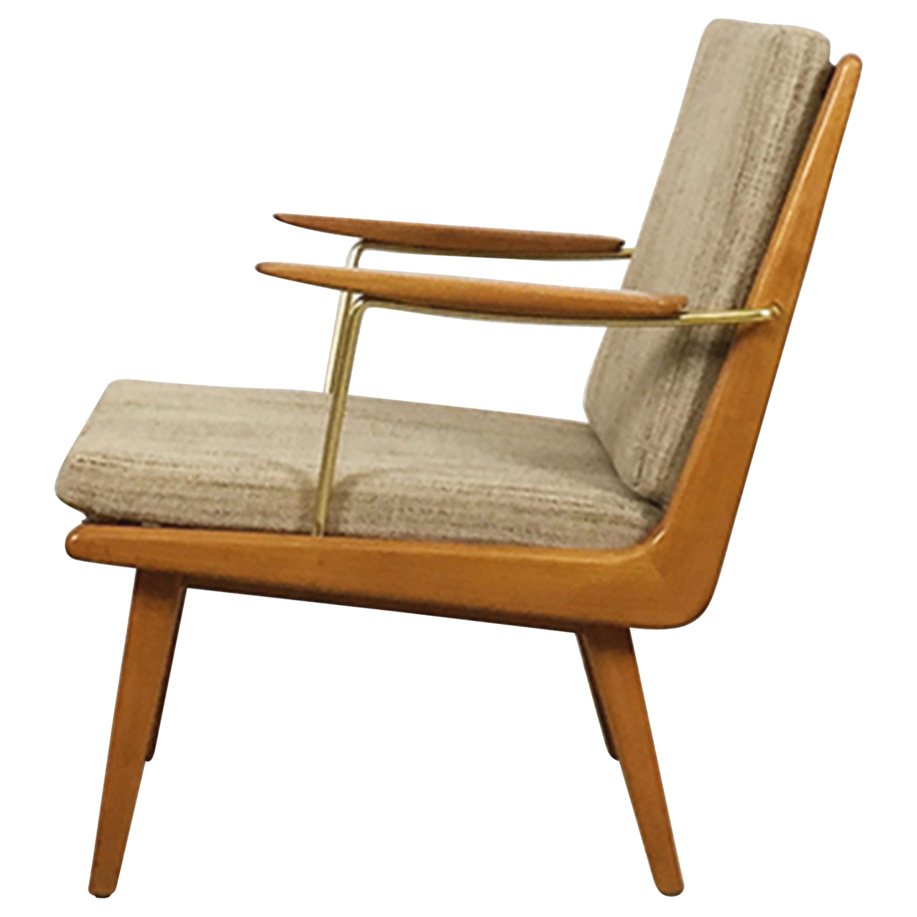 1950er Boomerang Easy Chair von Hans Mitzlaff für Eugen Schmidt, Soloform, Deutschland im Angebot