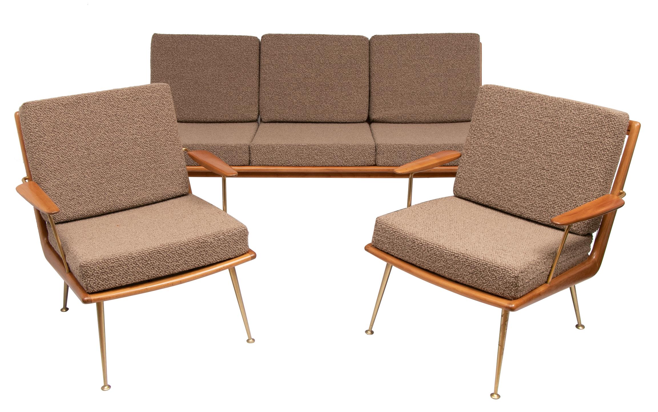 1950s Boomerang Sofa by Hans Mitzlaff for Soloform, Germany 1