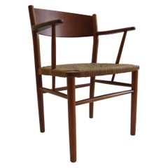 1950er Jahre Borge Mogensen Teakholz Dänischer Stuhl Modell Nr. 156