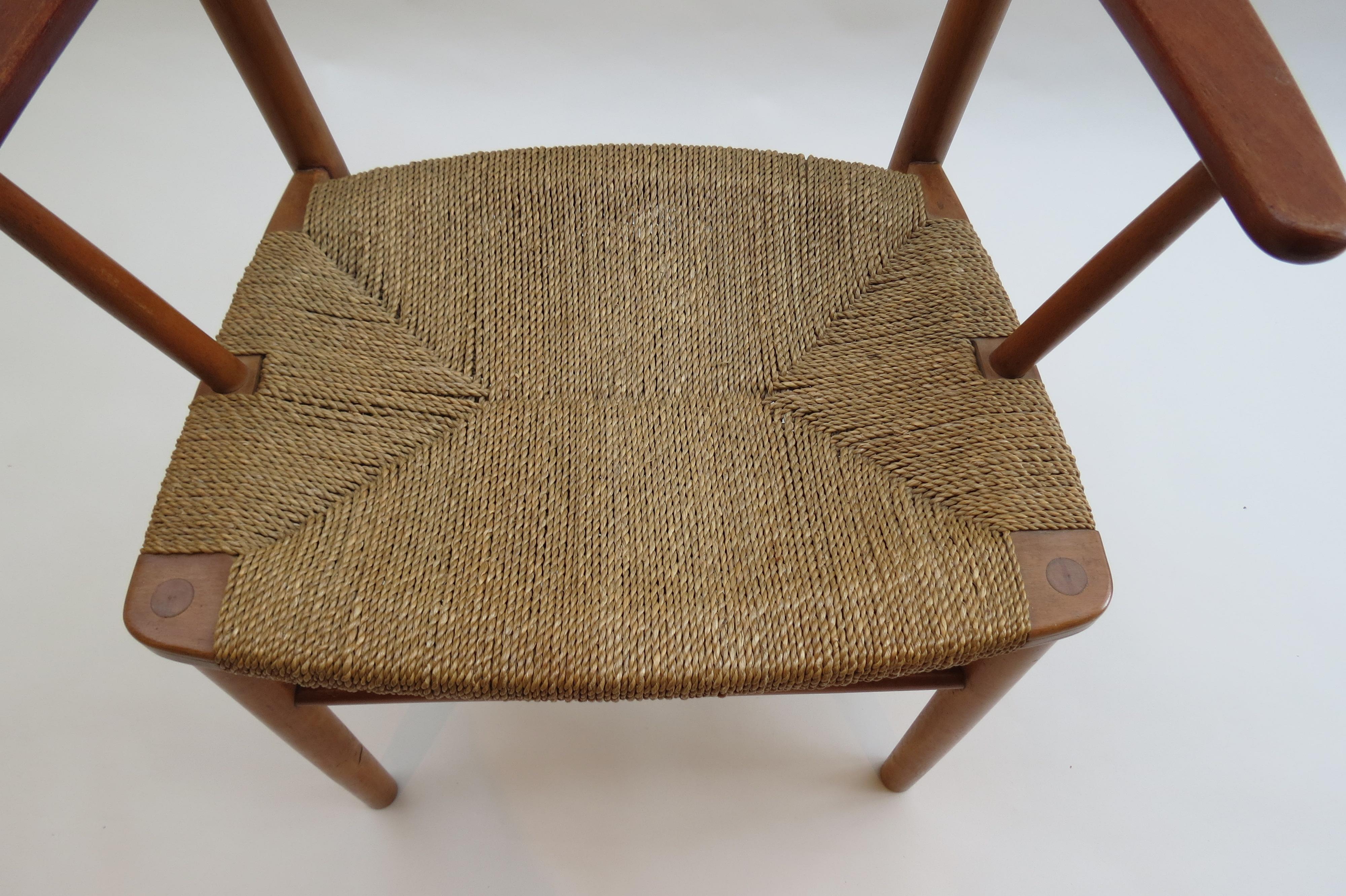 1950s Borge Mogensen Teak Danish Chair Model No 156 In Good Condition In Stow on the Wold, GB