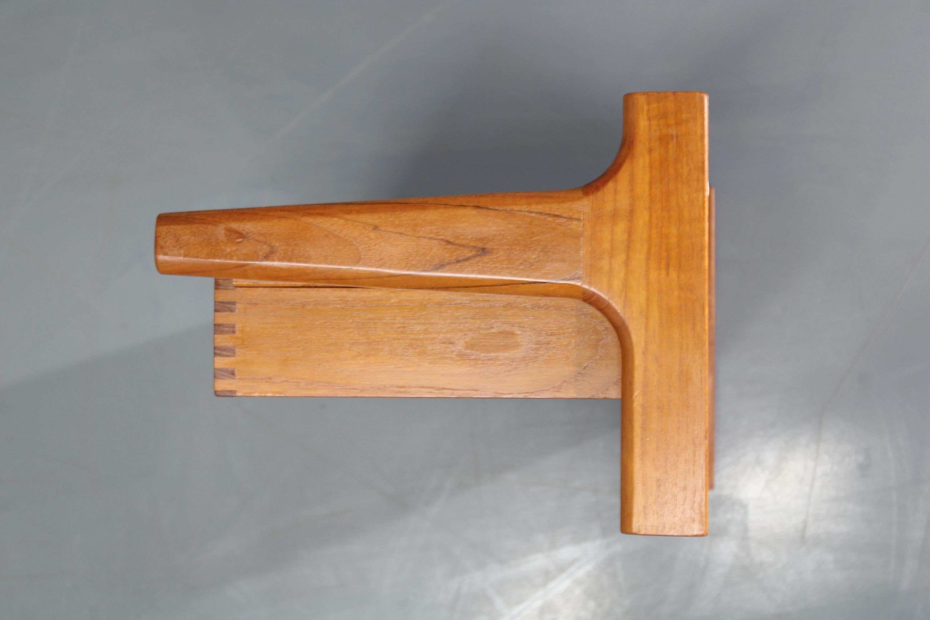 Mid-Century Modern 1950s Borge Mogensen Teak Floating Night Stand by Dyrlund, Denmark