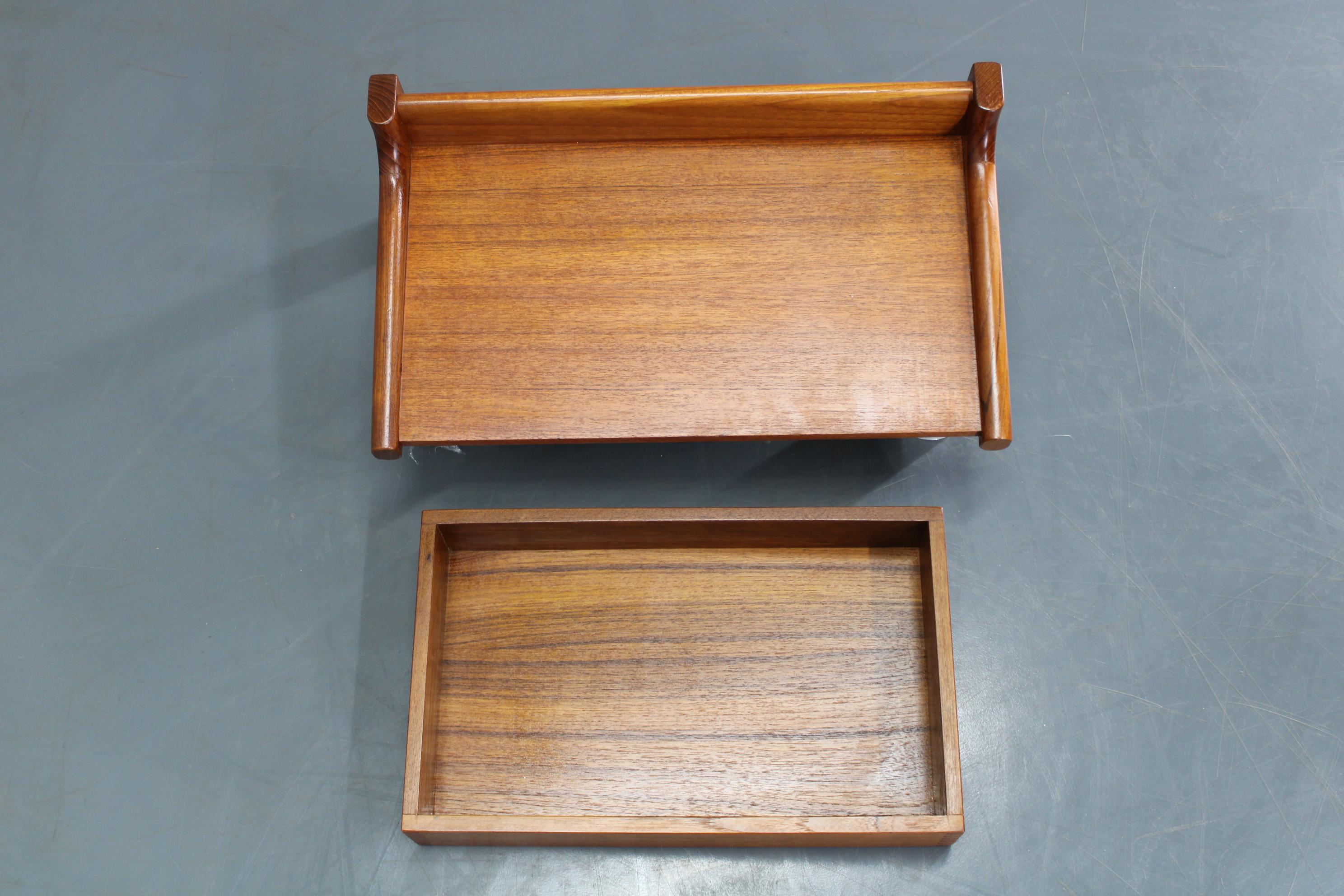 1950s Borge Mogensen Teak Floating Night Stand by Dyrlund, Denmark 2