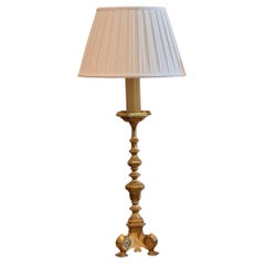 1950s Brass Altar Stick Lamp 1950s Brass Altar Stick Lamp