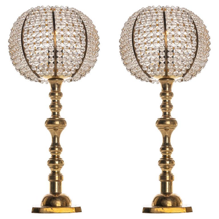 First Choice Lighting Set of Cascada Gold and Acrylic Crystal