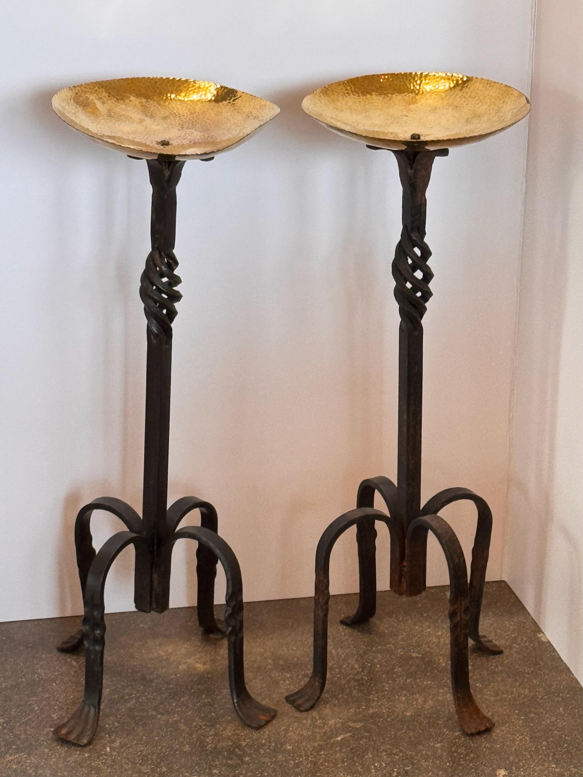 This is a chic pair of pedestals. Perfect for candles or plants.