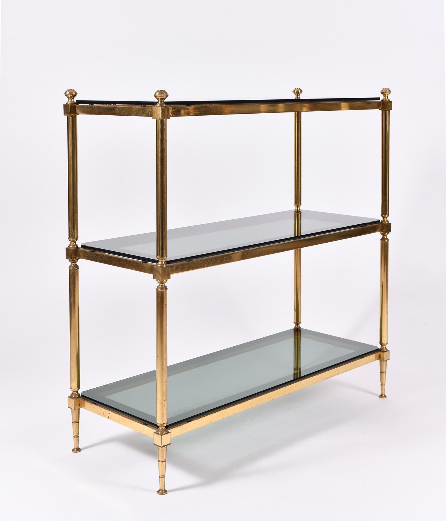 etagere console table