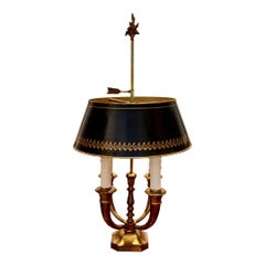 1950s Brass and Tole Lamp