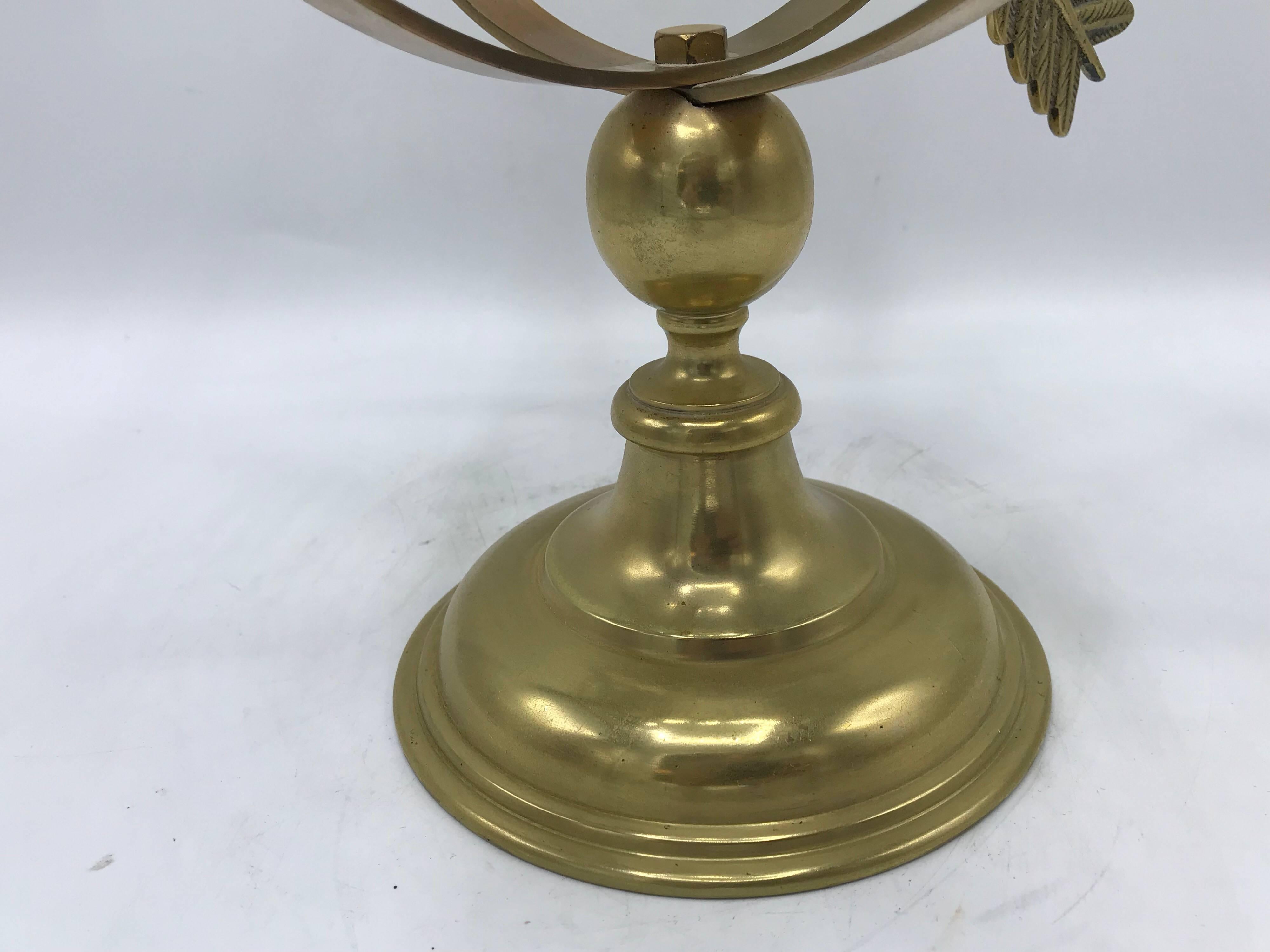 1950s Brass Armillary Sculpture For Sale 3