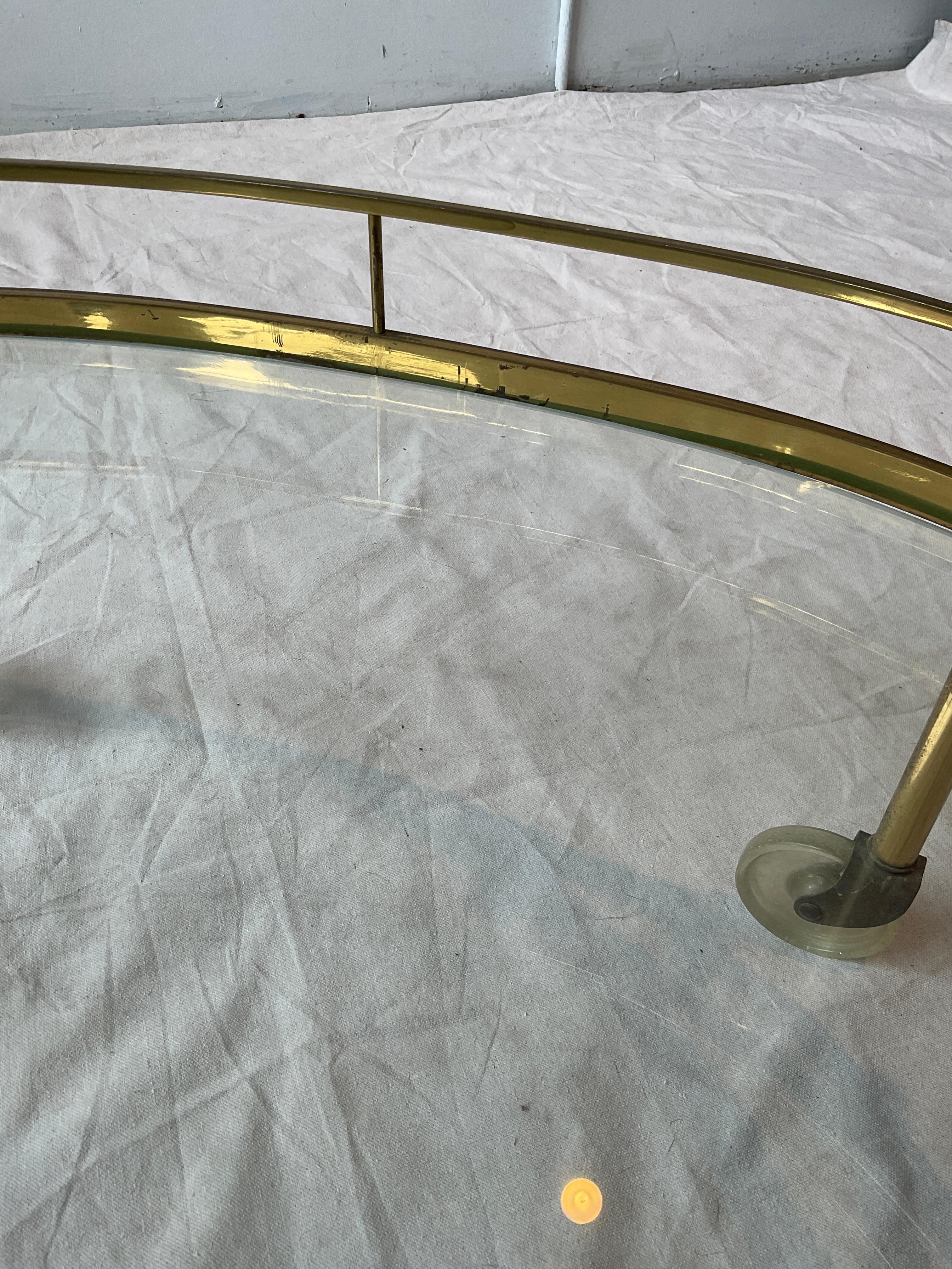 1950s Brass BarCart For Sale 6