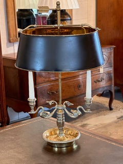 1950s Brass Bouillotte Lamp