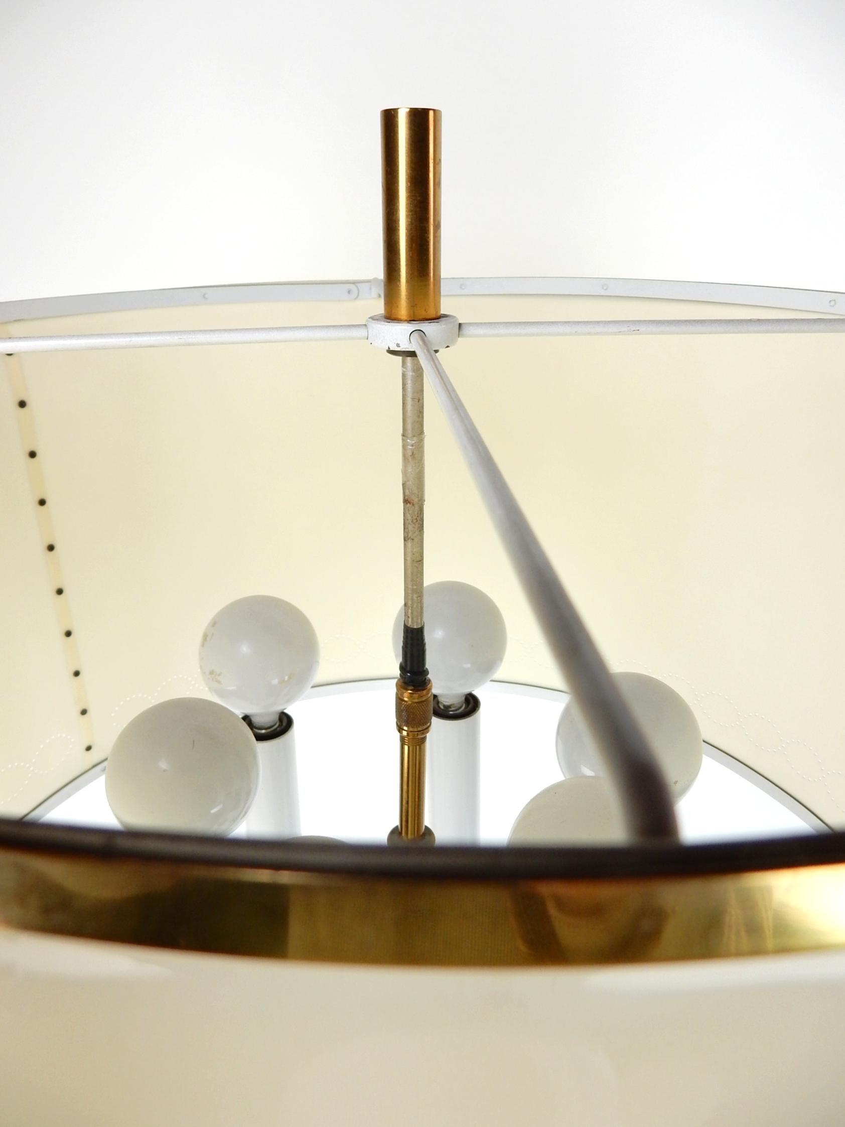 20th Century 1950s Brass Candelabra Table Lamp