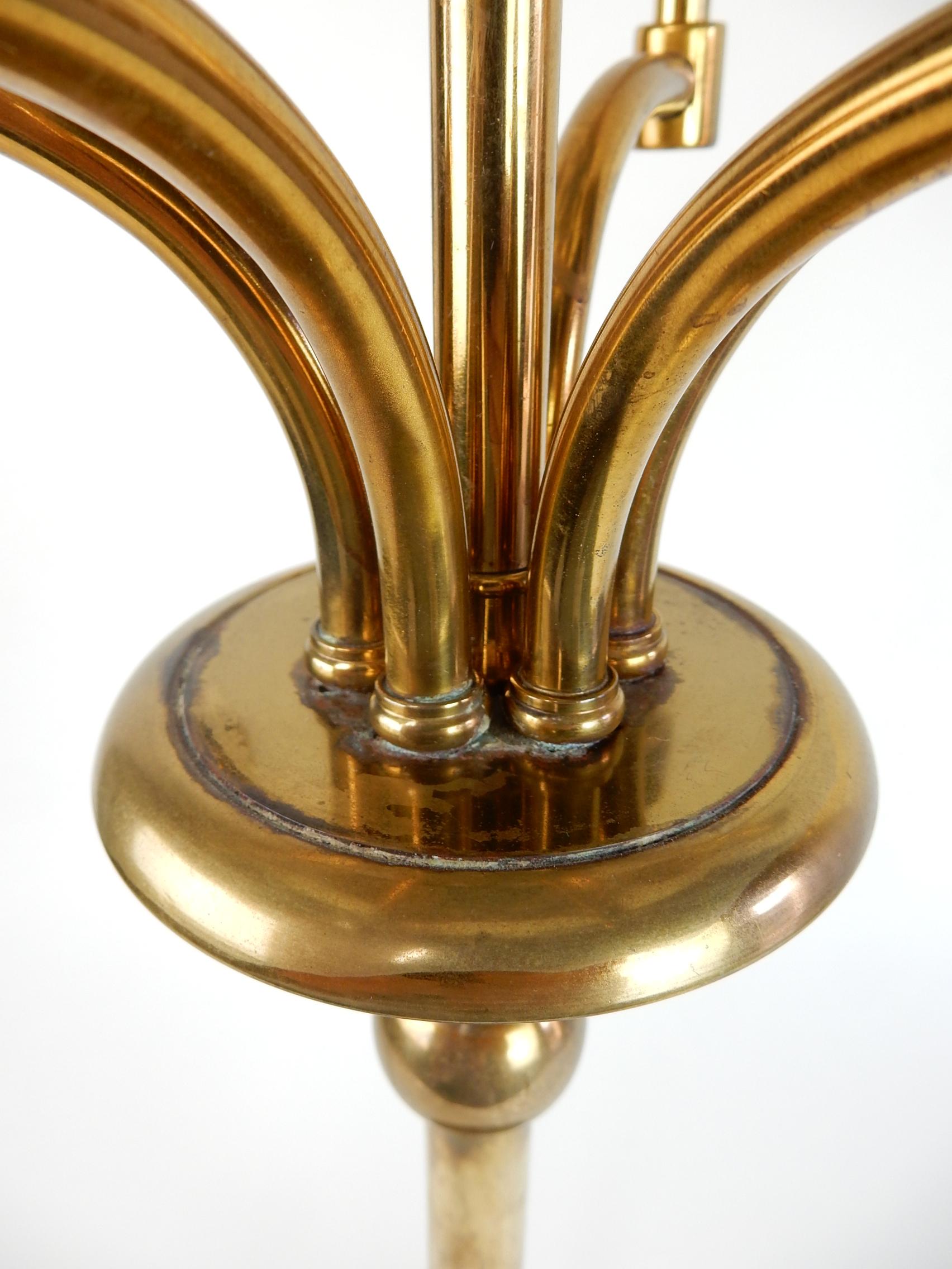 1950s Brass Candelabra Table Lamp 1