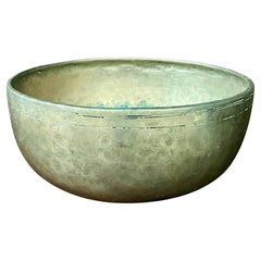 Antique Brass Centerpiece Jambati Tibetan Singing Bowl
