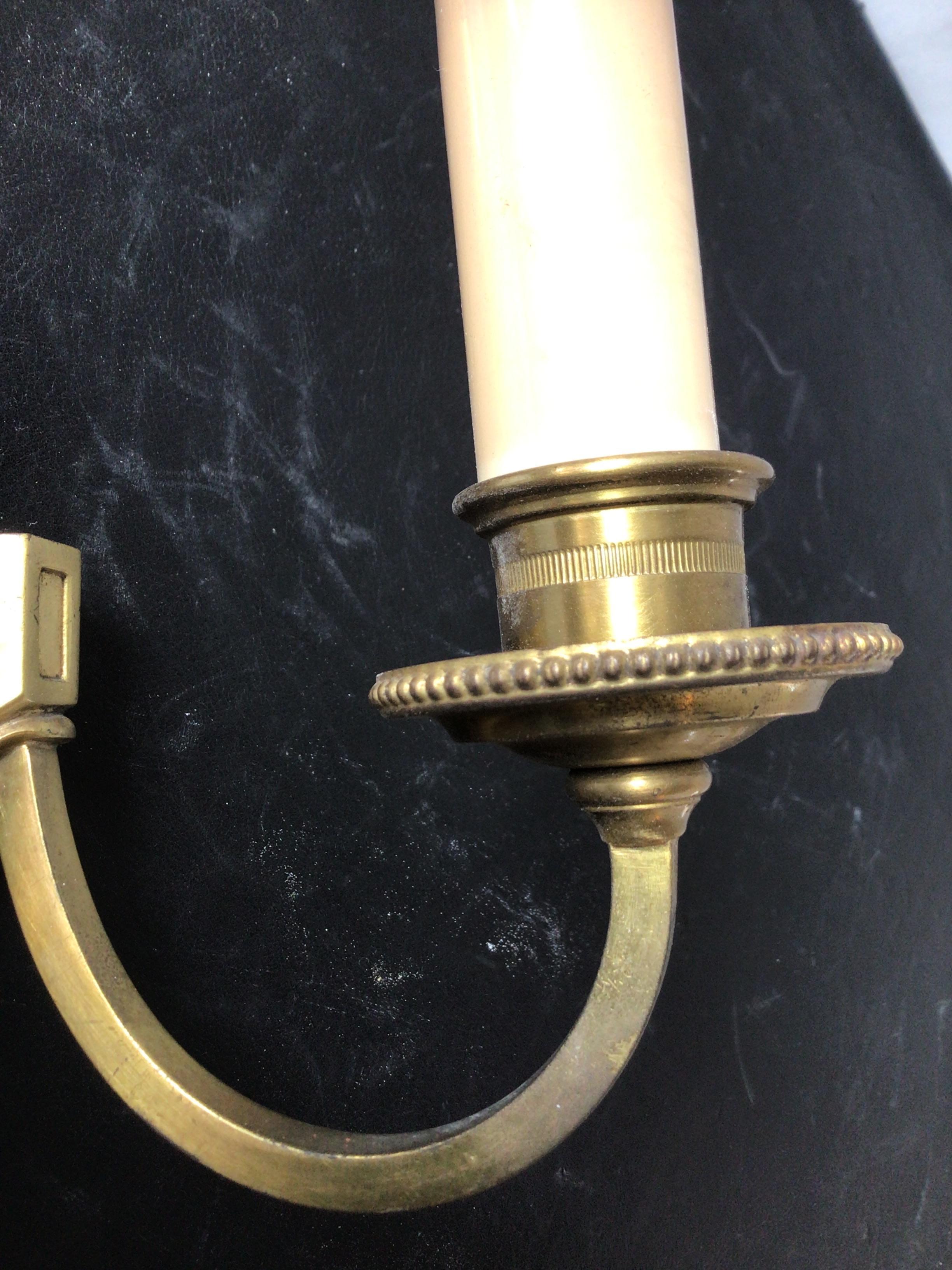 1950s Brass Classical Urn Sconces, 2 Pairs For Sale 5