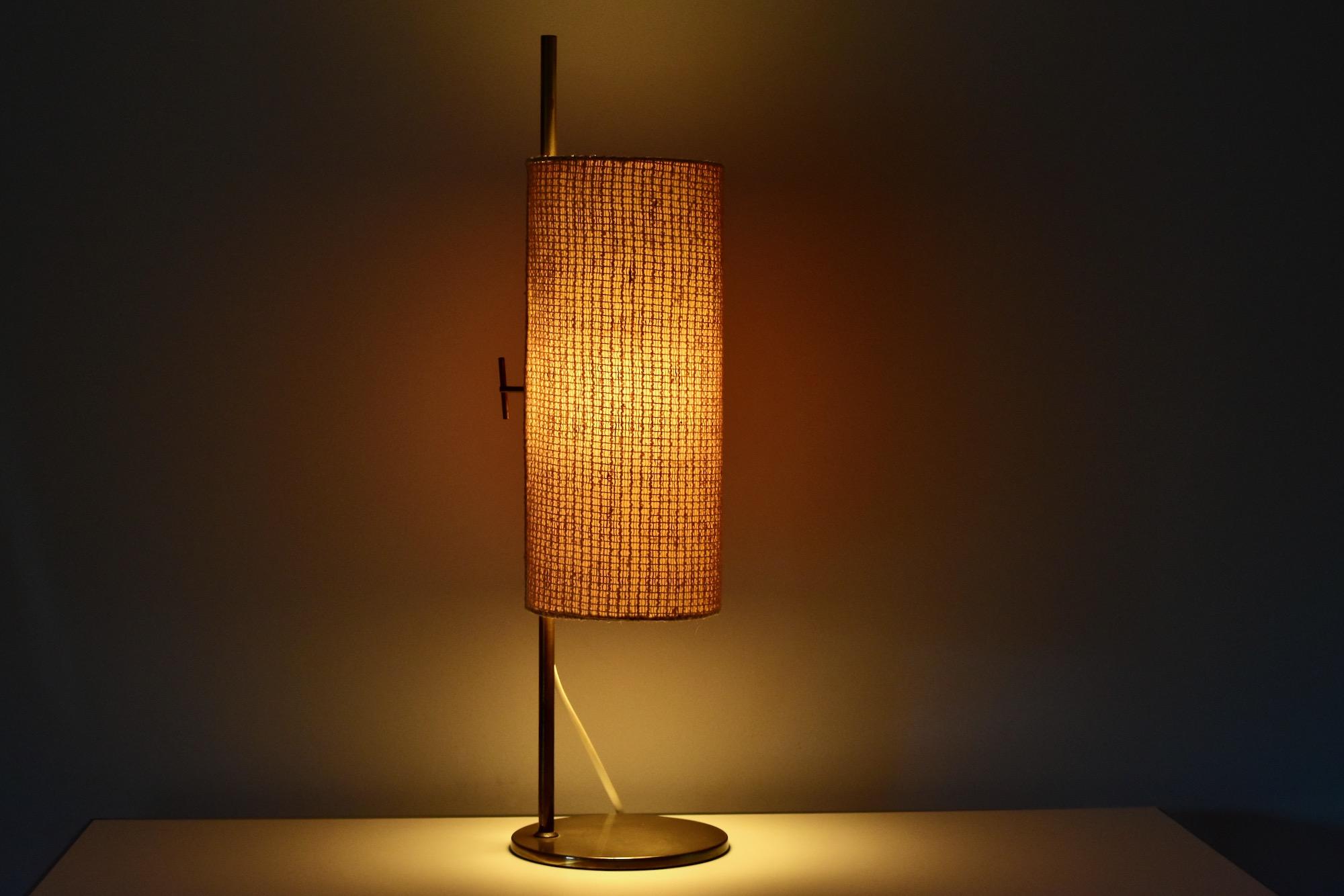 1950s Brass and Fabric Lyfa Table Lamp, Made in Denamrk 2