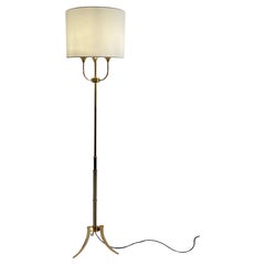 Lampada da terra in ottone del 1950 attribuita a Maison Arlus per Maison Jansen