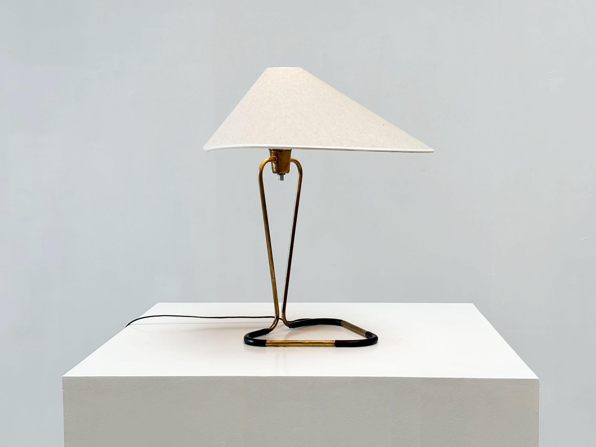 1950's brass French table lamp 1