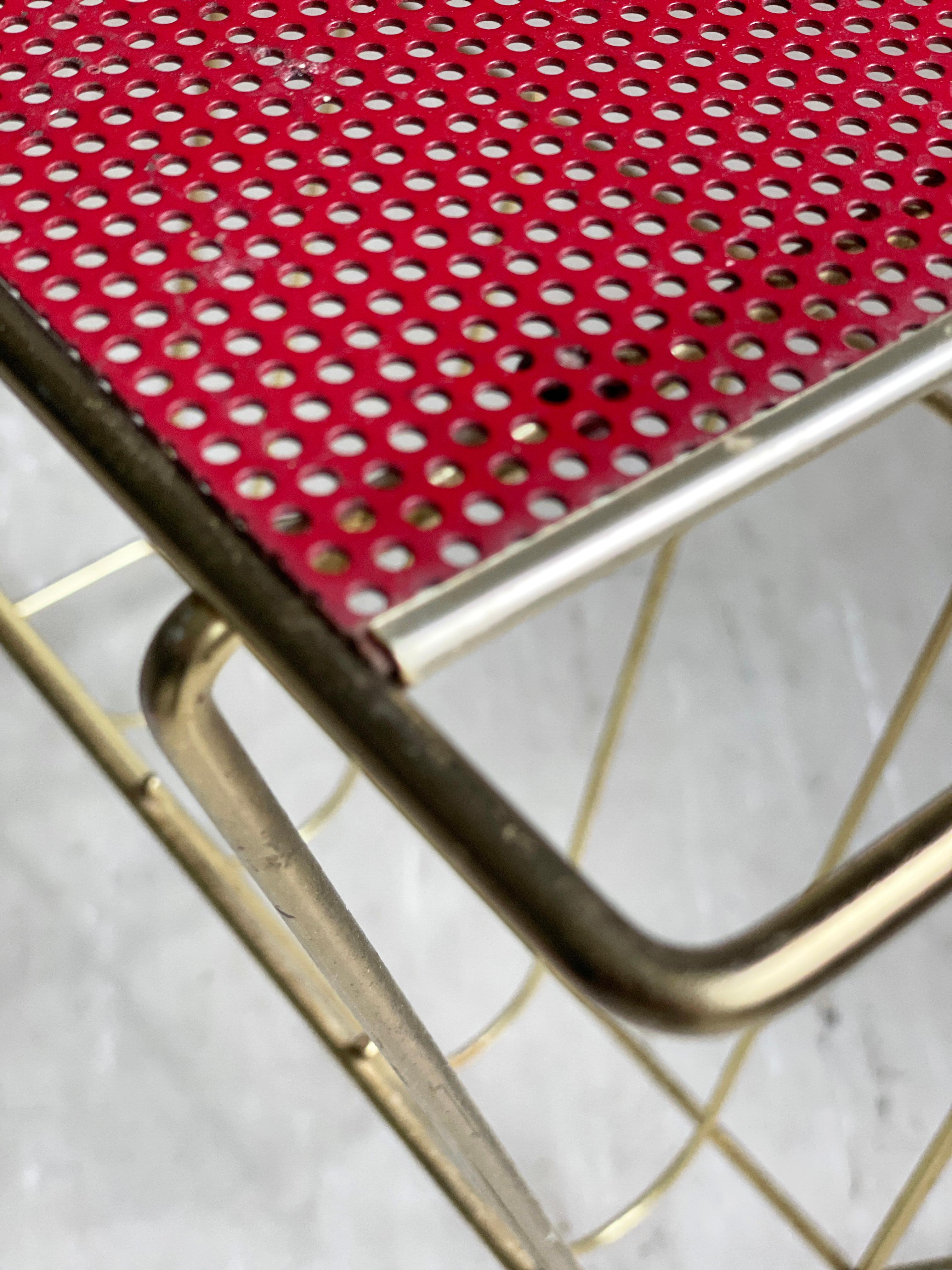 1950’s Brass Magazine / Newspaper Rack For Sale 4