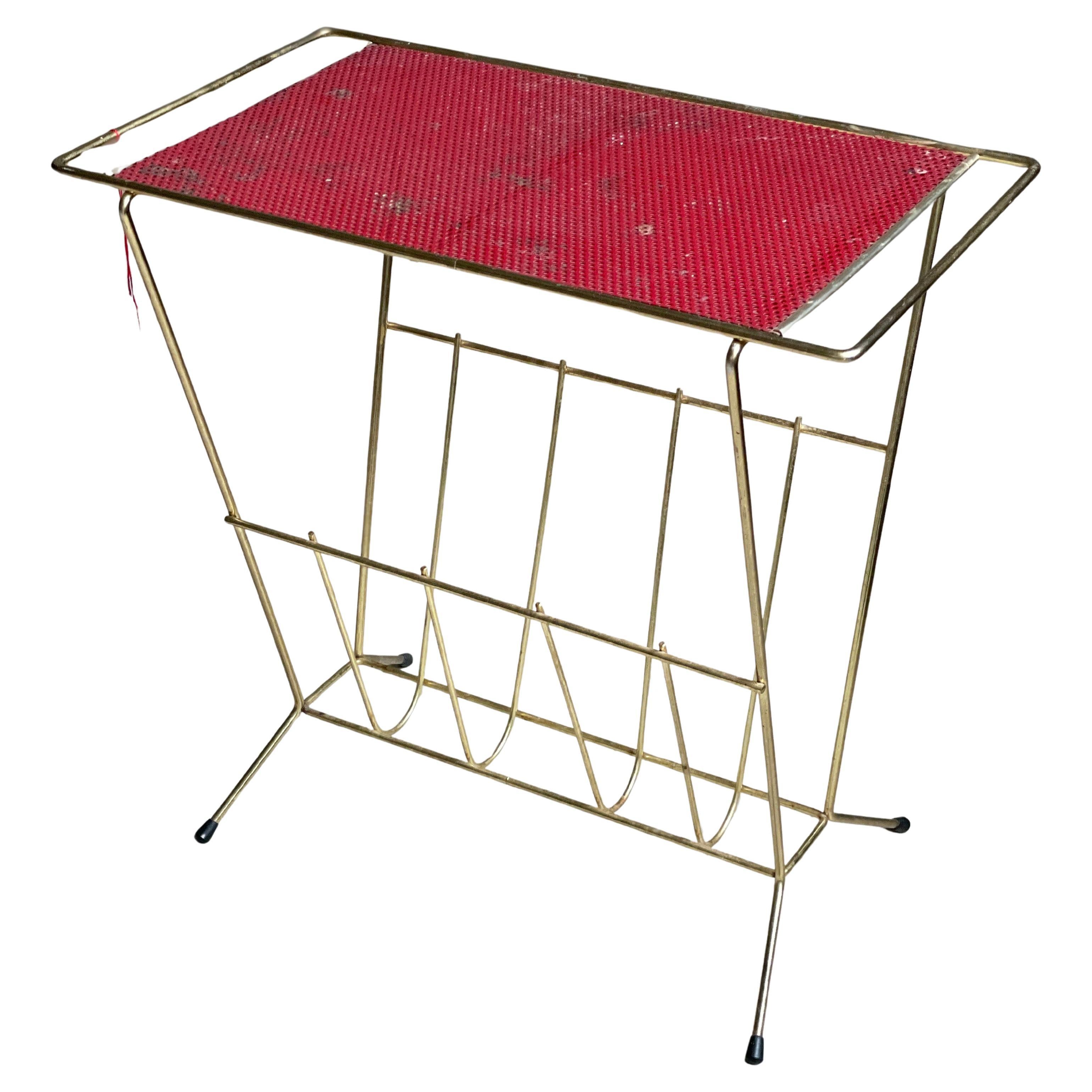 1950’s Brass Magazine / Newspaper Rack