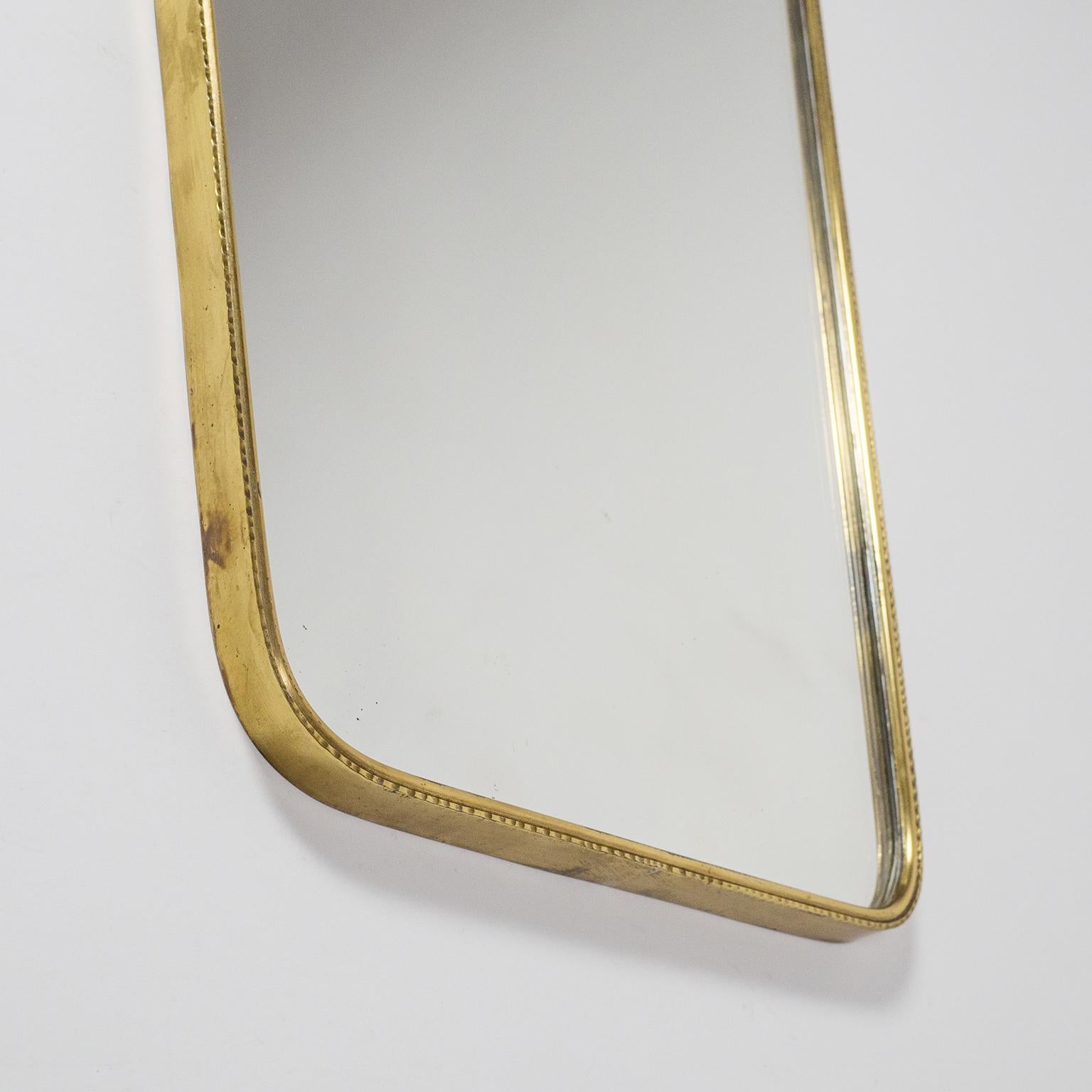 1950s Brass Mirror and Console 2