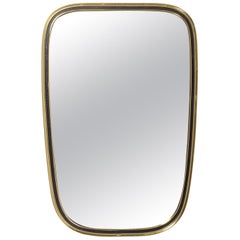 1950s Brass Mirror