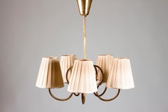 1950s Brass Pendant Light Designed by Gunnel Nyman for Idman Oy, Finland