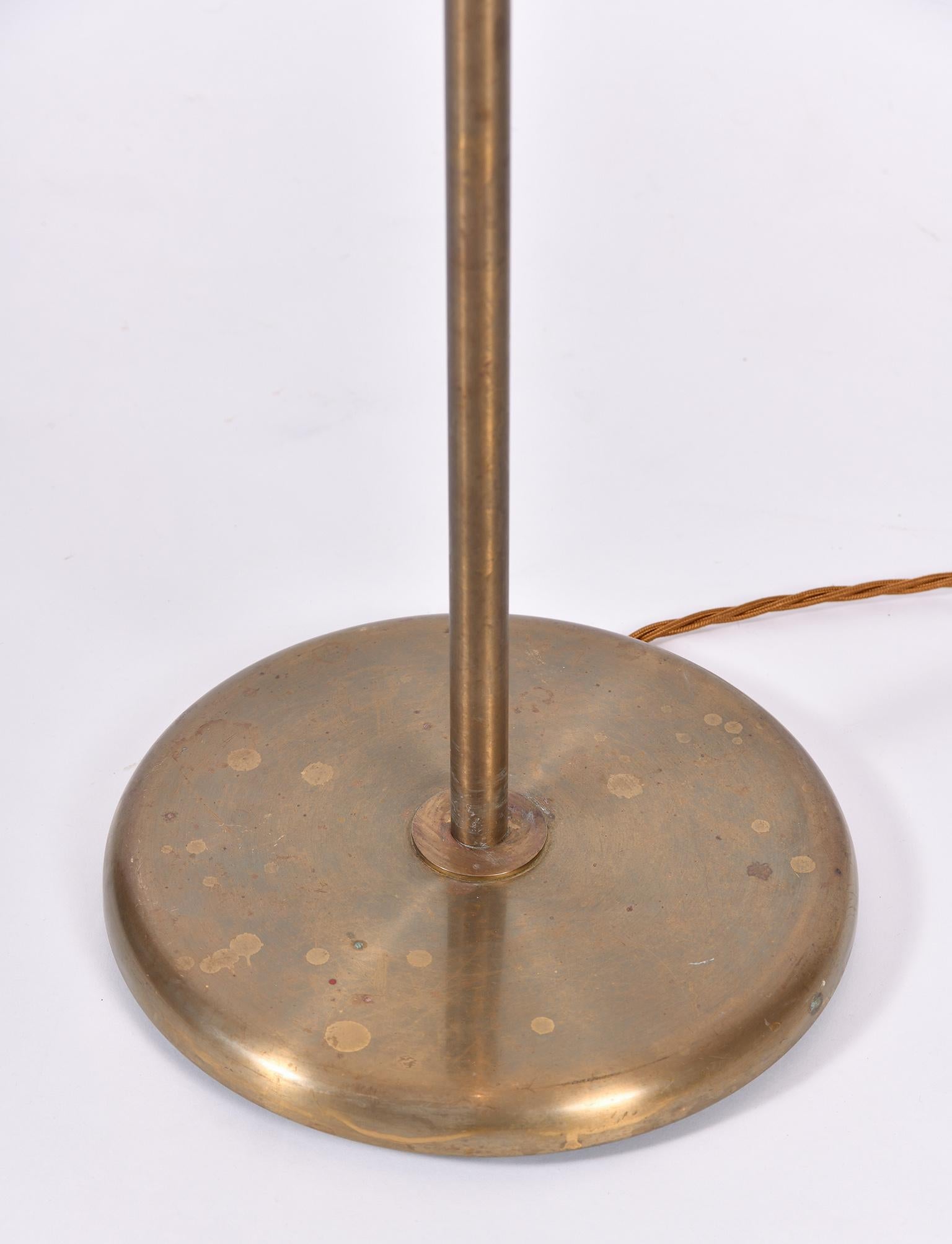1950s Brass 'Reading' Floor Lamp In Good Condition In London, GB