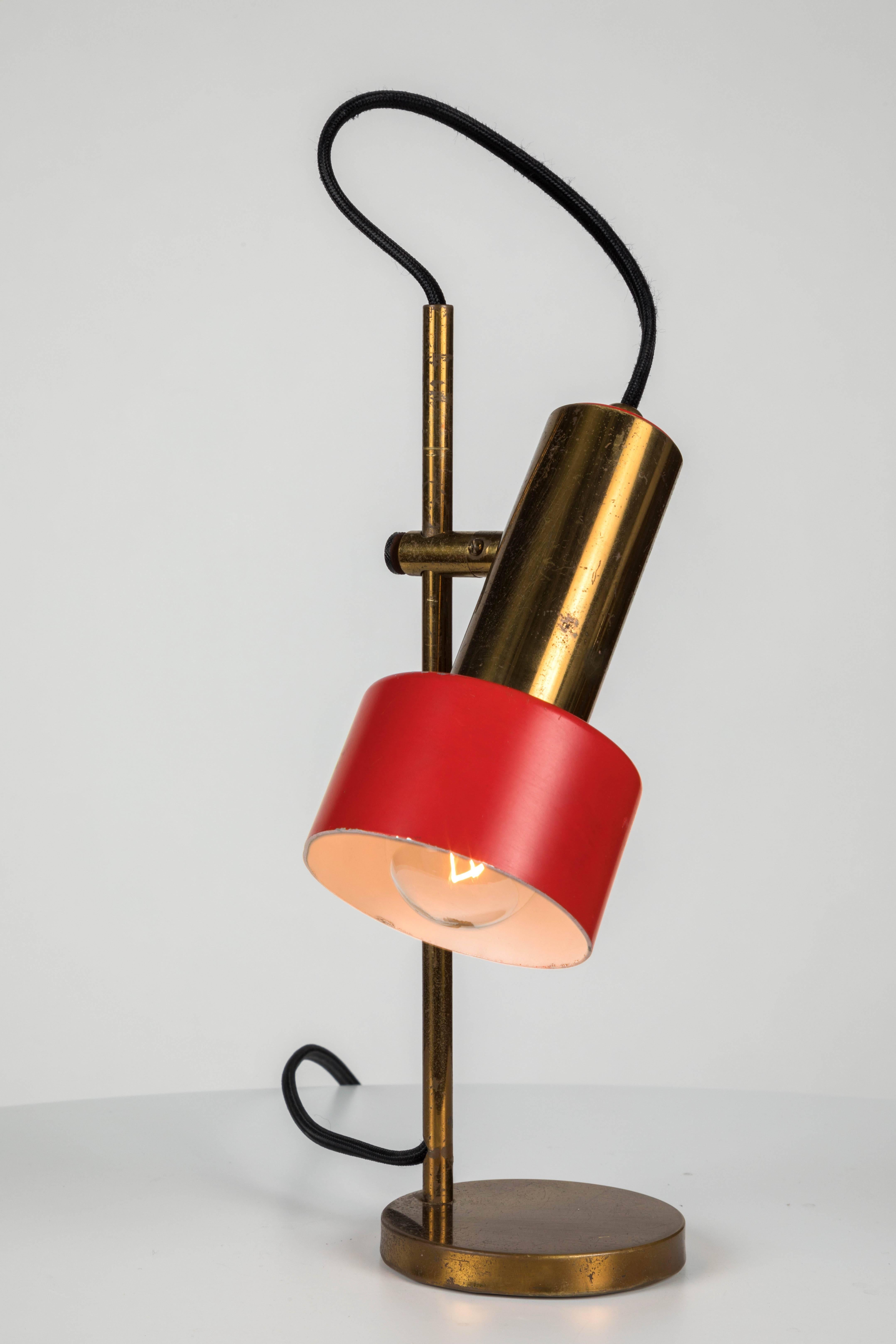 Mid-20th Century 1950s Brass Table Lamp by Casey Fantin