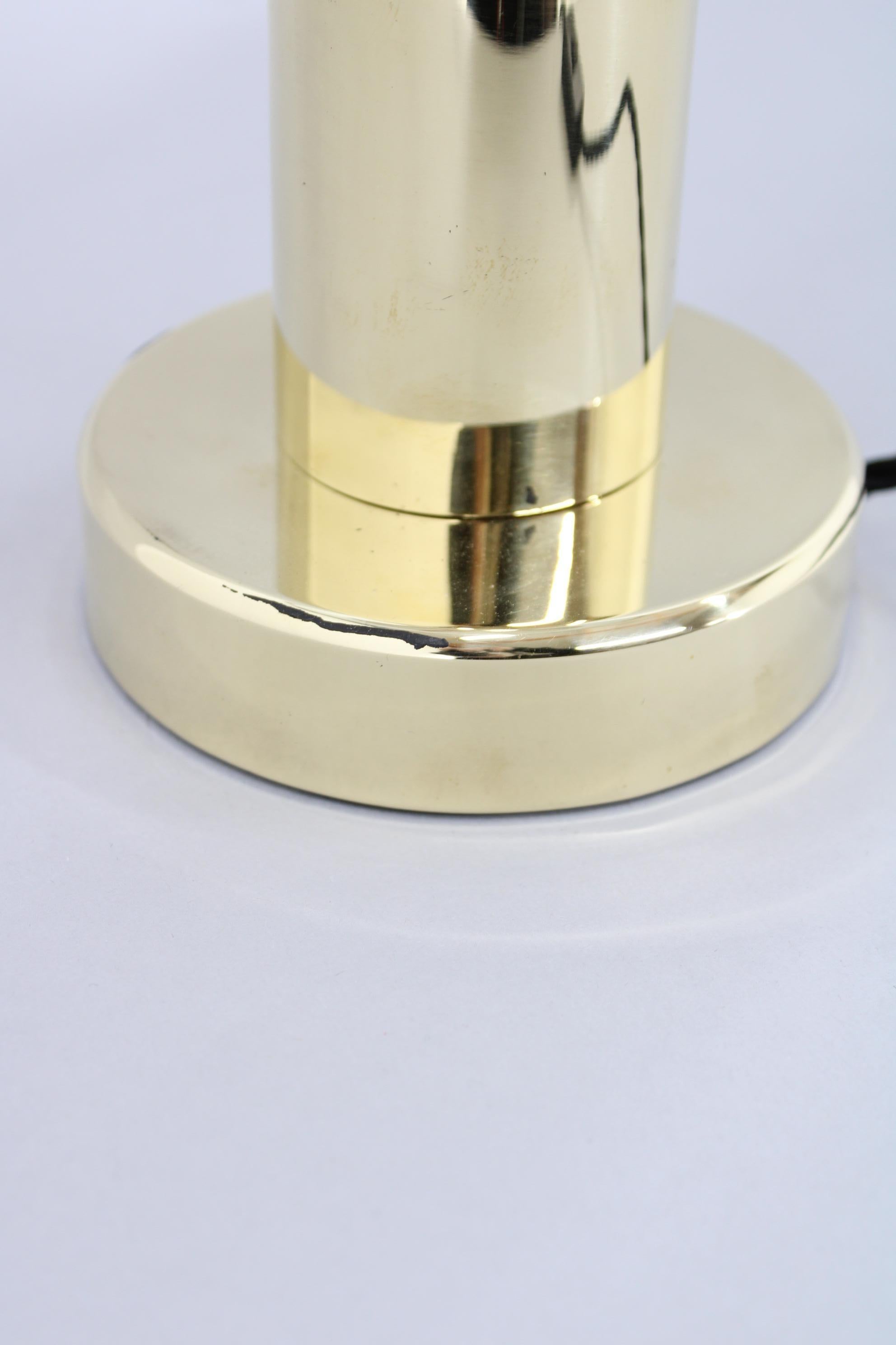 Danish 1950s Brass Table Lamp, Denmark For Sale