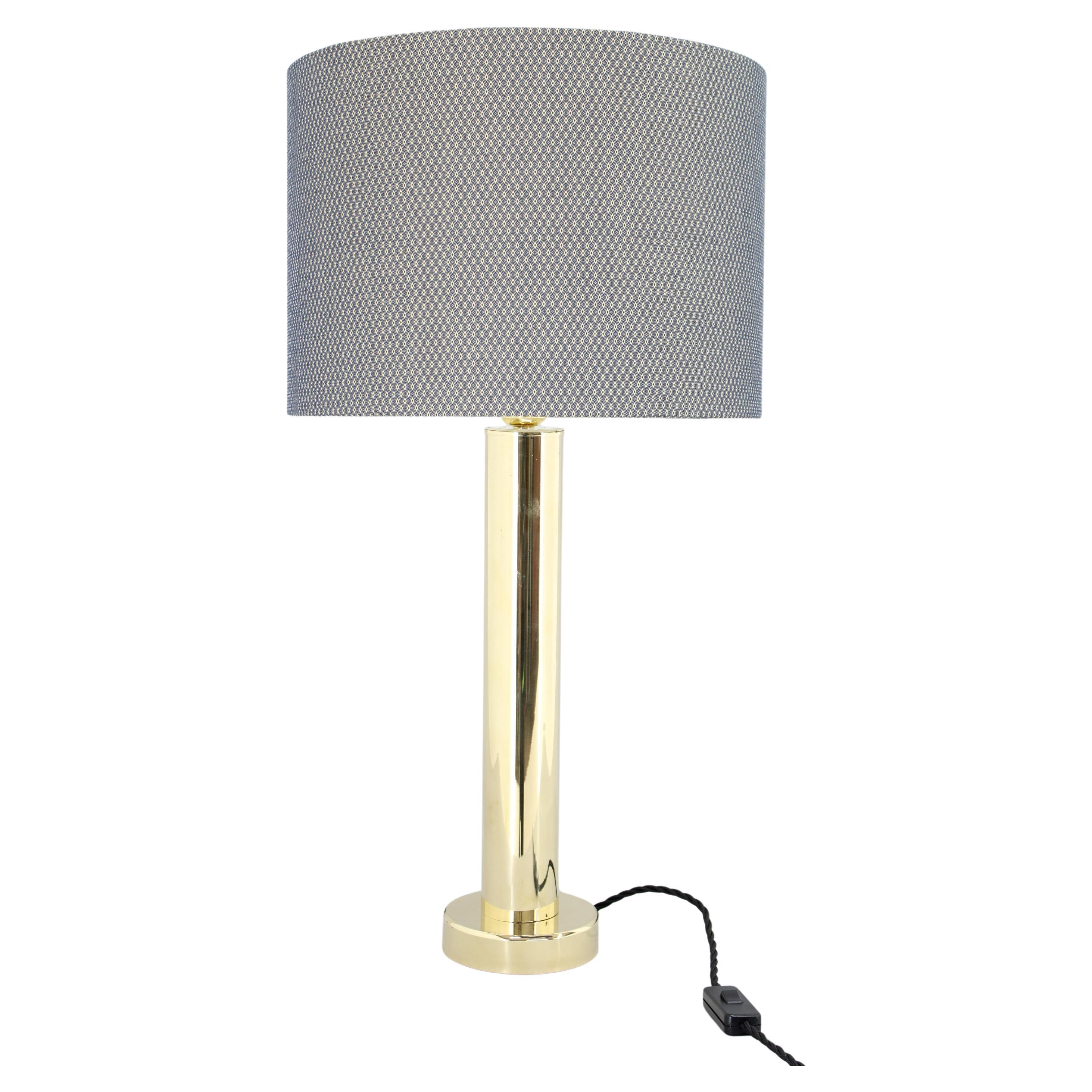 1950s Brass Table Lamp, Denmark For Sale