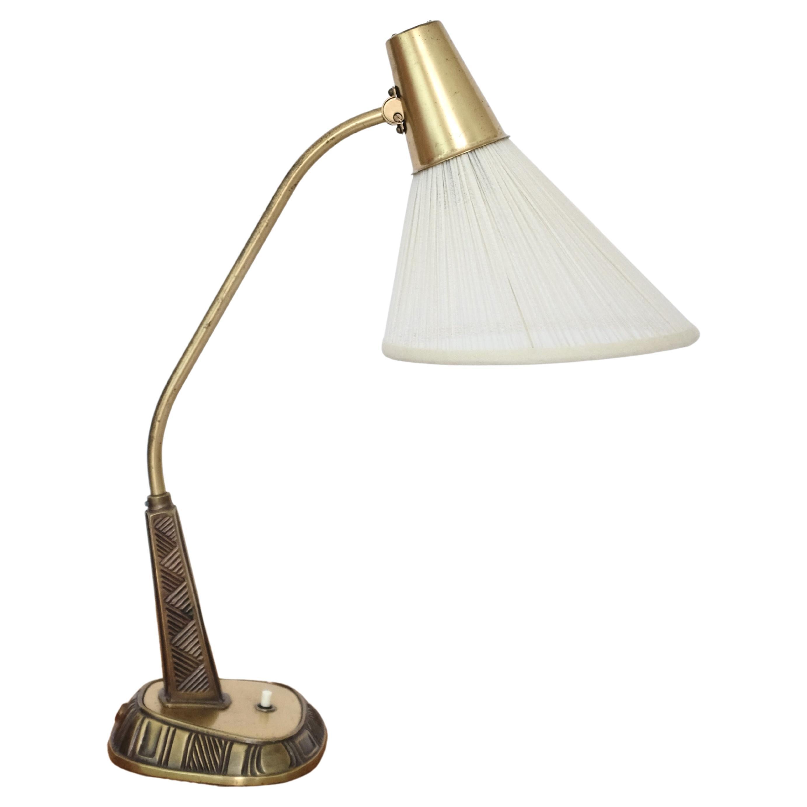 1950's Brass Table Lamp Model E1139 by Sonja Katzin for ASEA