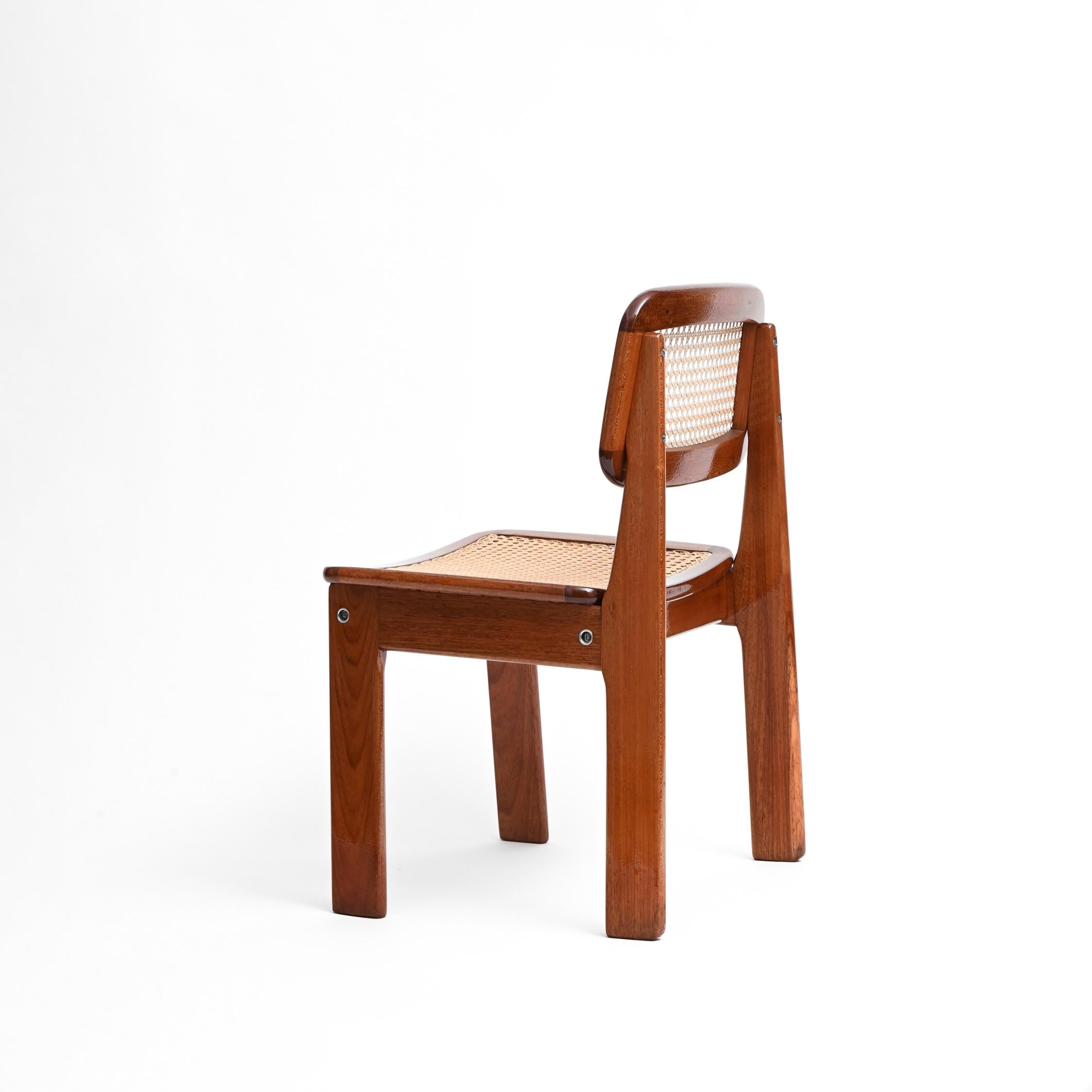 1950's Brazilian Set of 6 Chairs by Geraldo de Barros For Sale 1