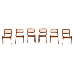 Vintage 1950's Brazilian Set of 6 Chairs by Geraldo de Barros