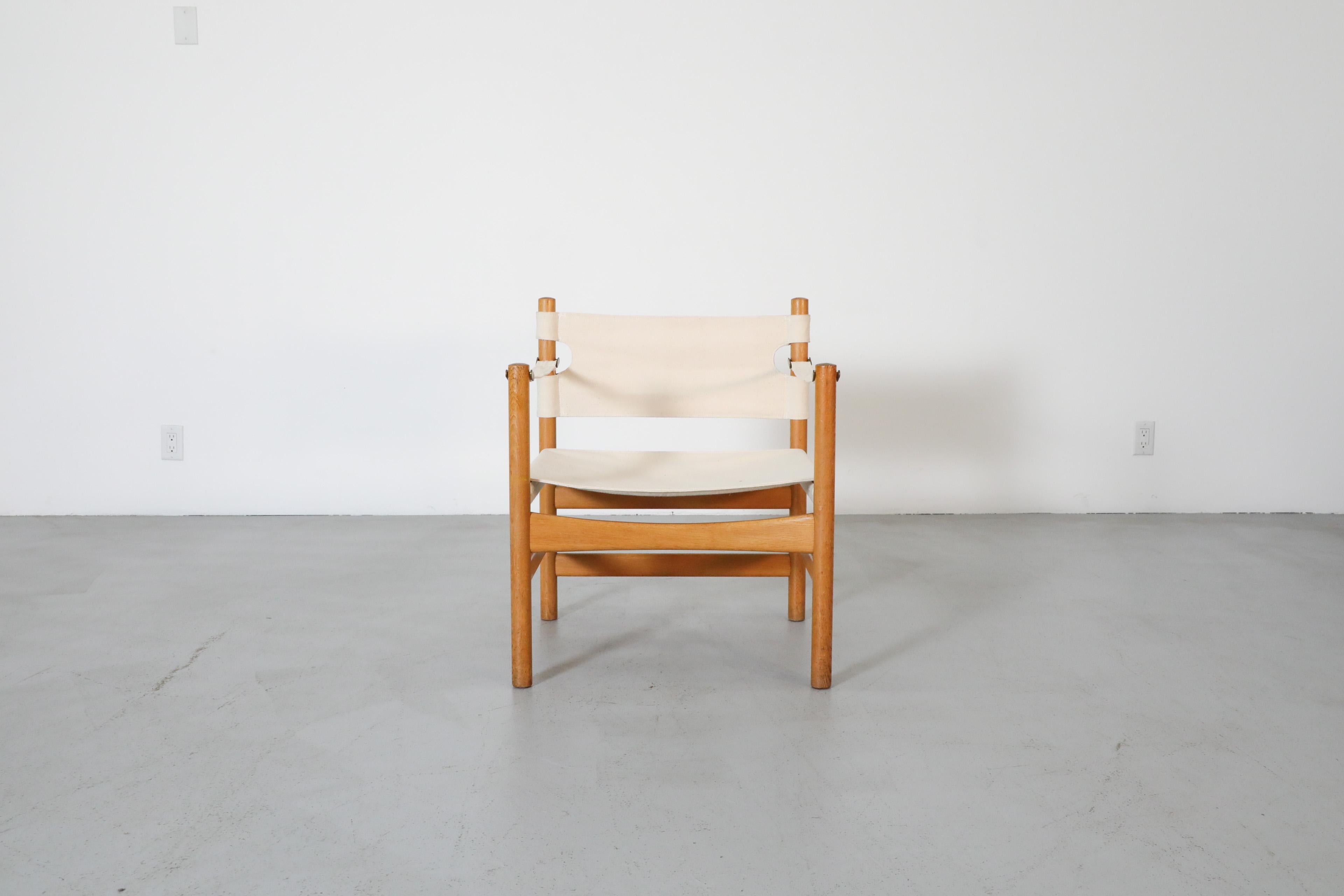 Børge Mogensen's iconic style shines through in the construction of his #2231 solid white oak frame chair. The seating with the cut-outs in the seat back make way for the brass hardware while maintaining the natural and easy feel of materials.