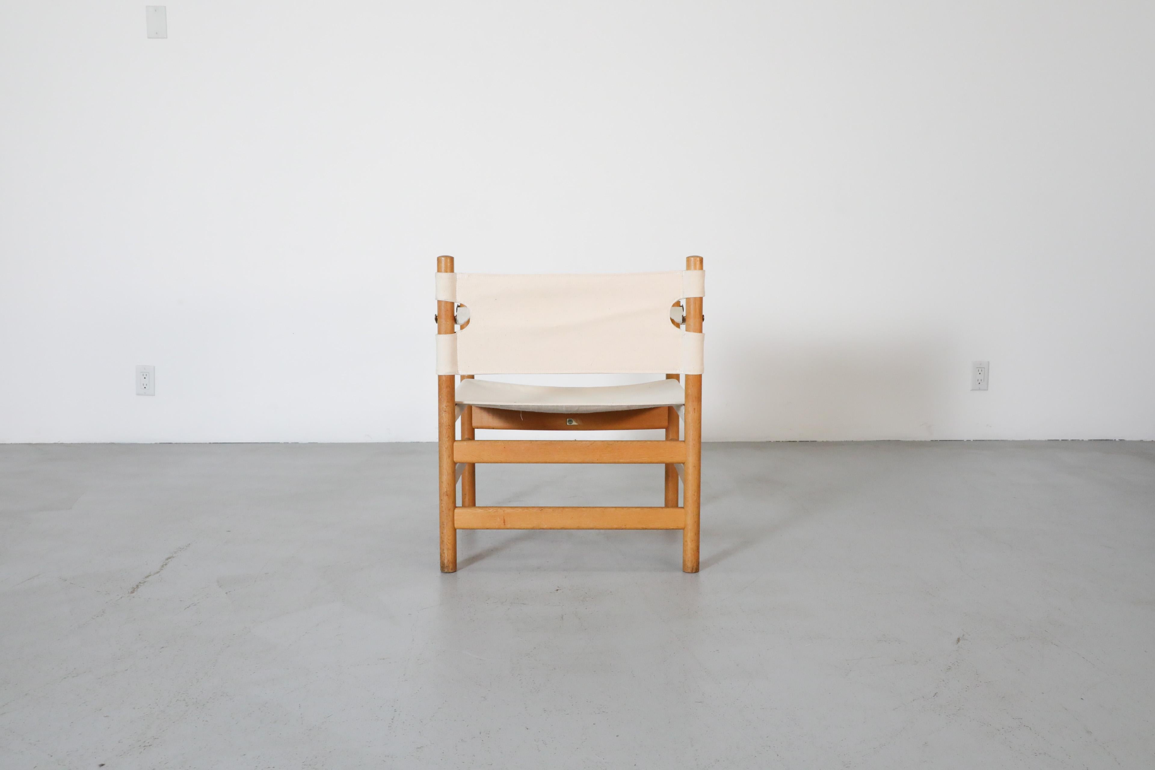 20th Century 1950's Børge Mogensen #2231 Oak Safari Chair for Fredericia Stolefabrik For Sale