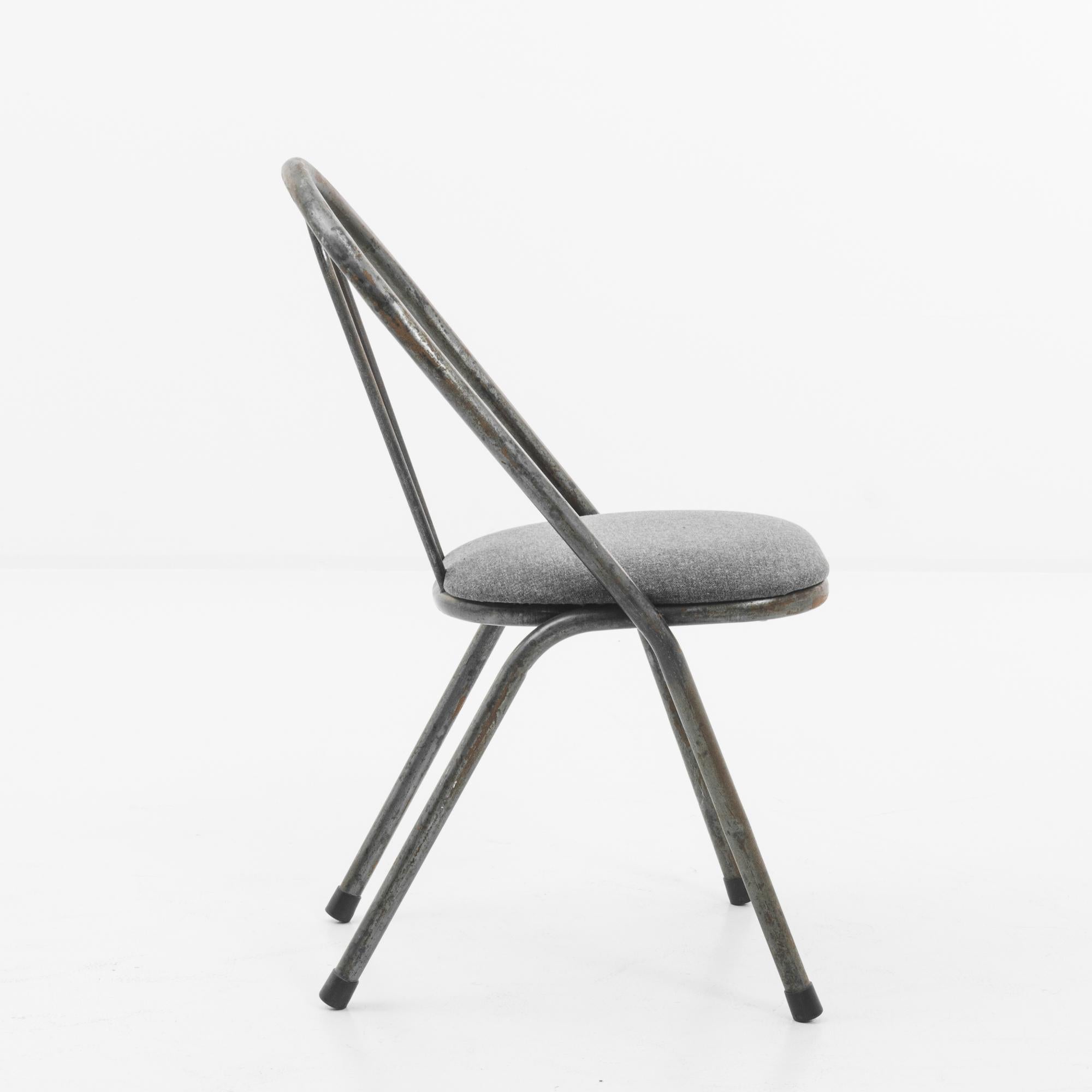Mid-Century Modern 1950s British Metal Chair For Sale