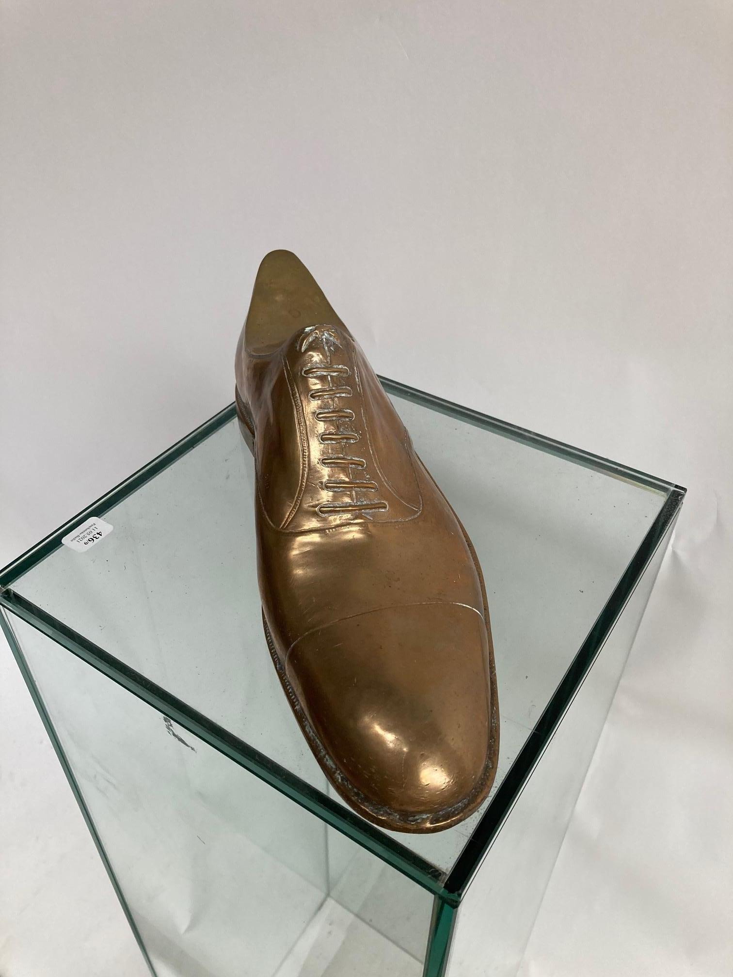 1950s bronze Derby shoe
France.