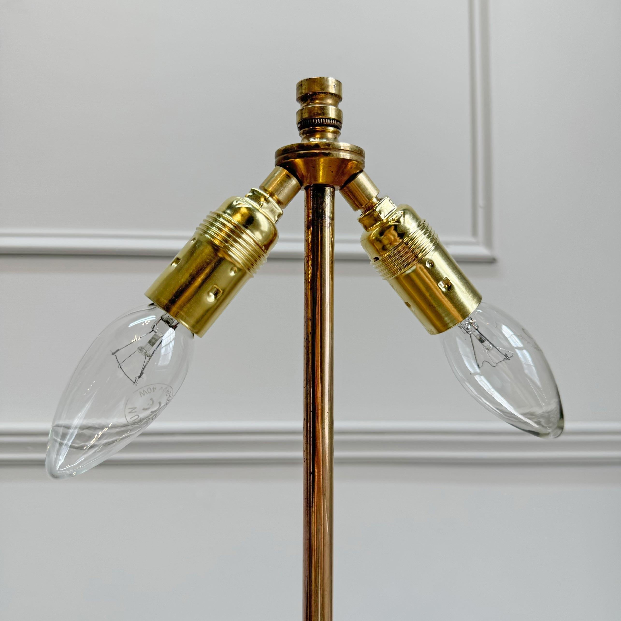 Cast 1950's Bronze Flower and Foliage Table Lamp attributed to Maison Jansen For Sale