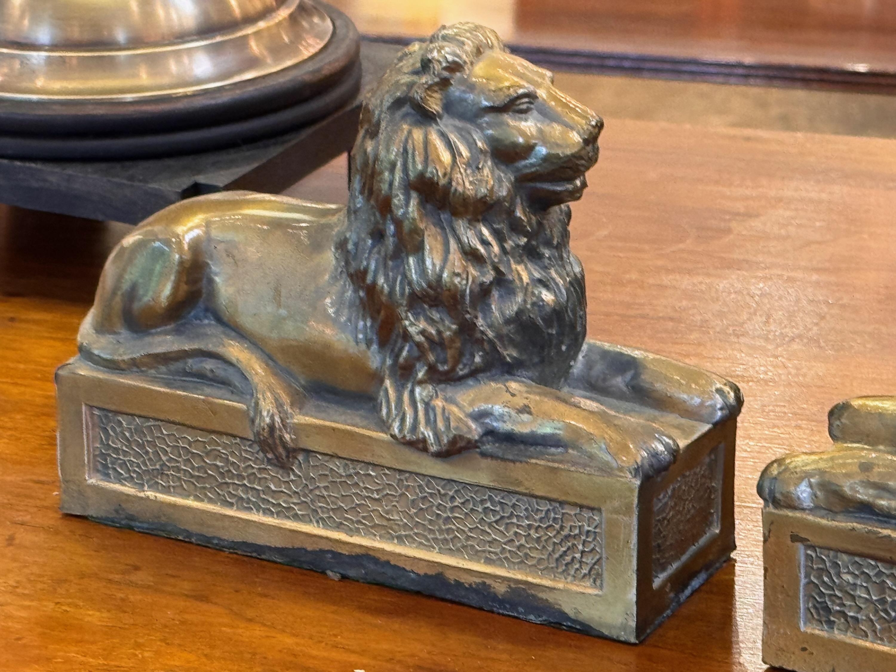 1950s Bronze Lions - a Pair 1