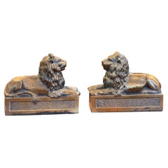 1950s Bronze Lions - a Pair
