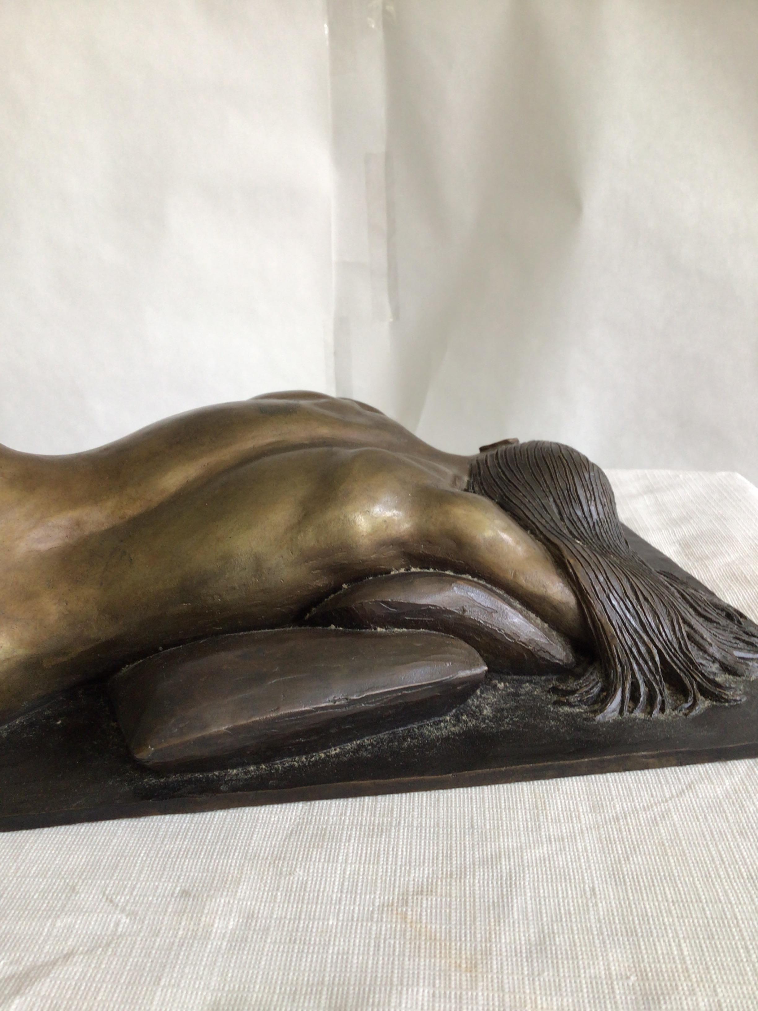 1950s Bronze Sculpture Of A Nude Woman For Sale 2