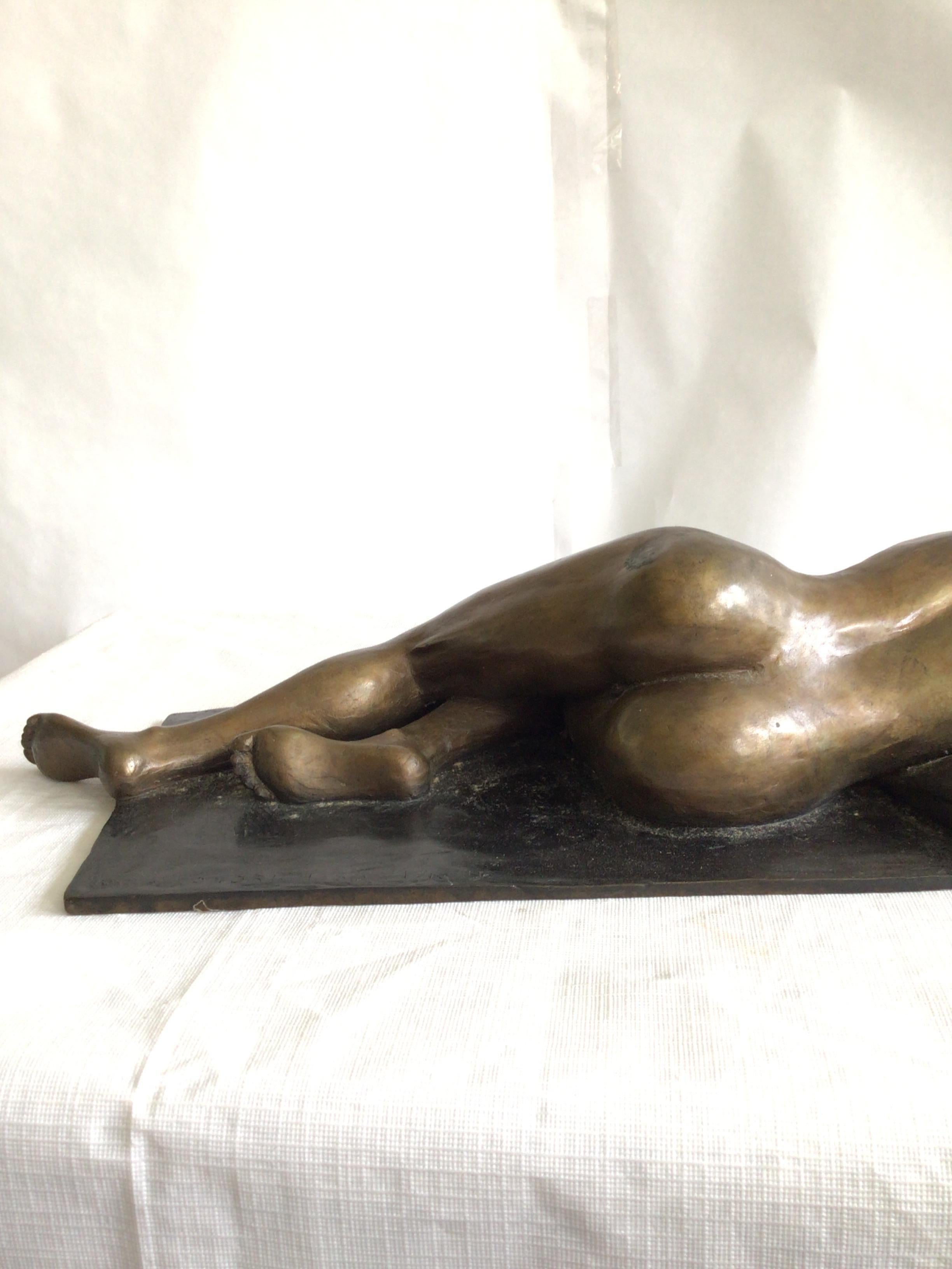 1950s Bronze Sculpture Of A Nude Woman For Sale 3