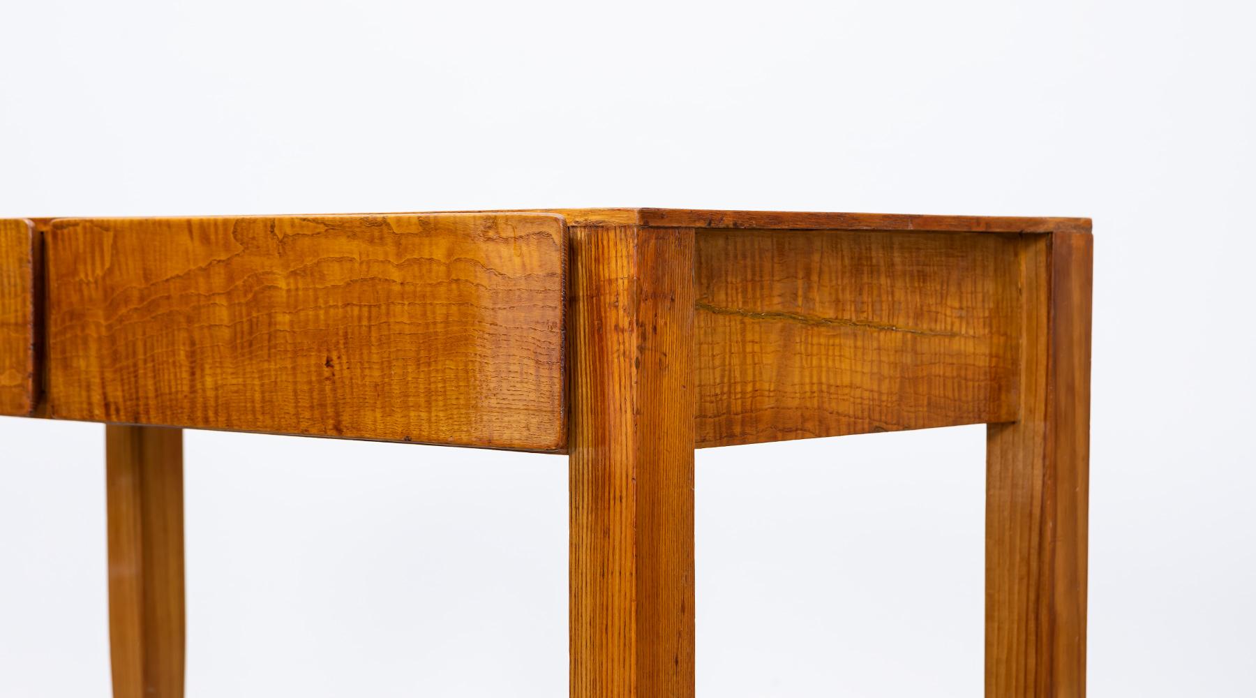 1950s Brown Ash Side Table by Gio Ponti For Sale 3