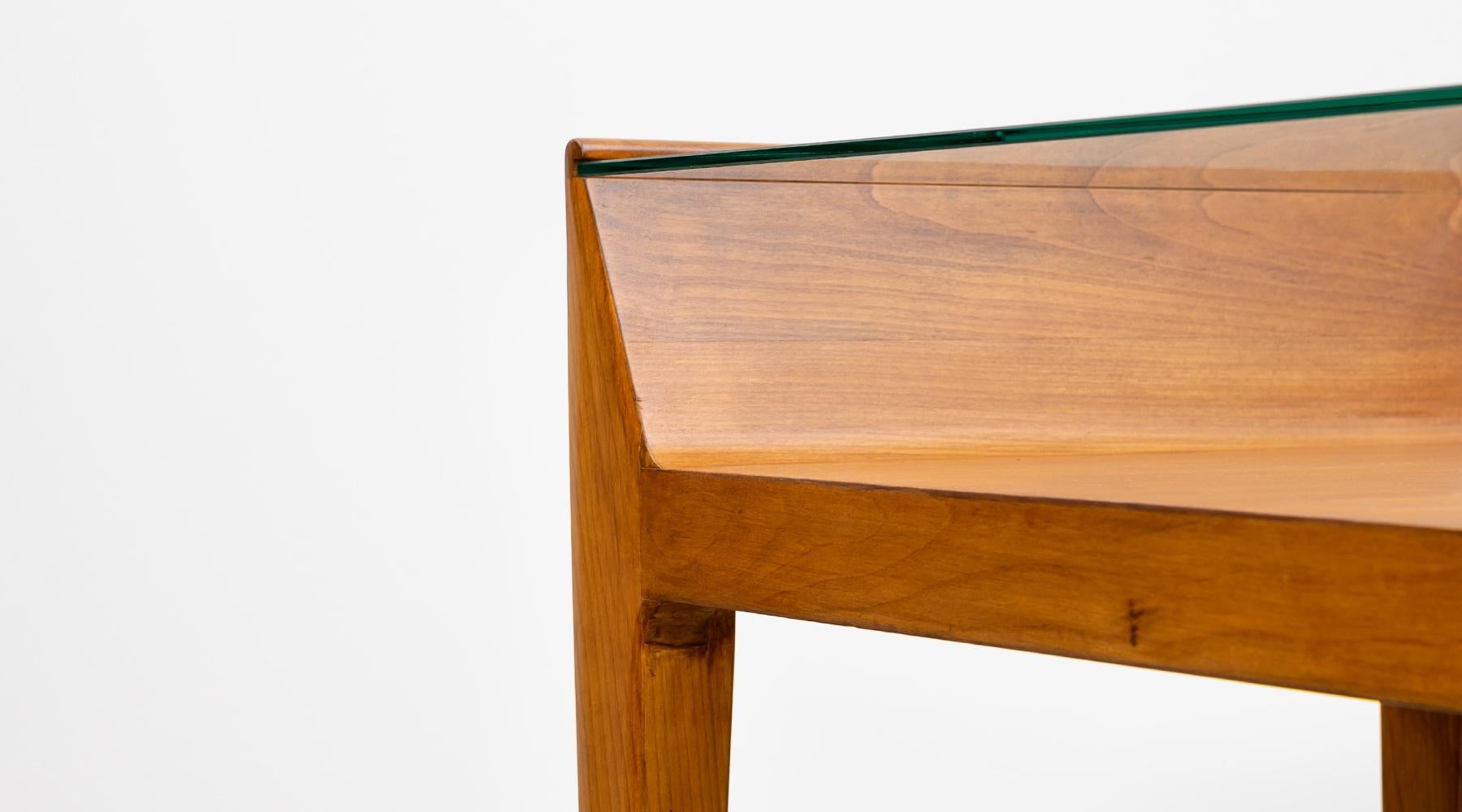 1950s Brown Cherrywood Console by Gio Ponti 'a' For Sale 2